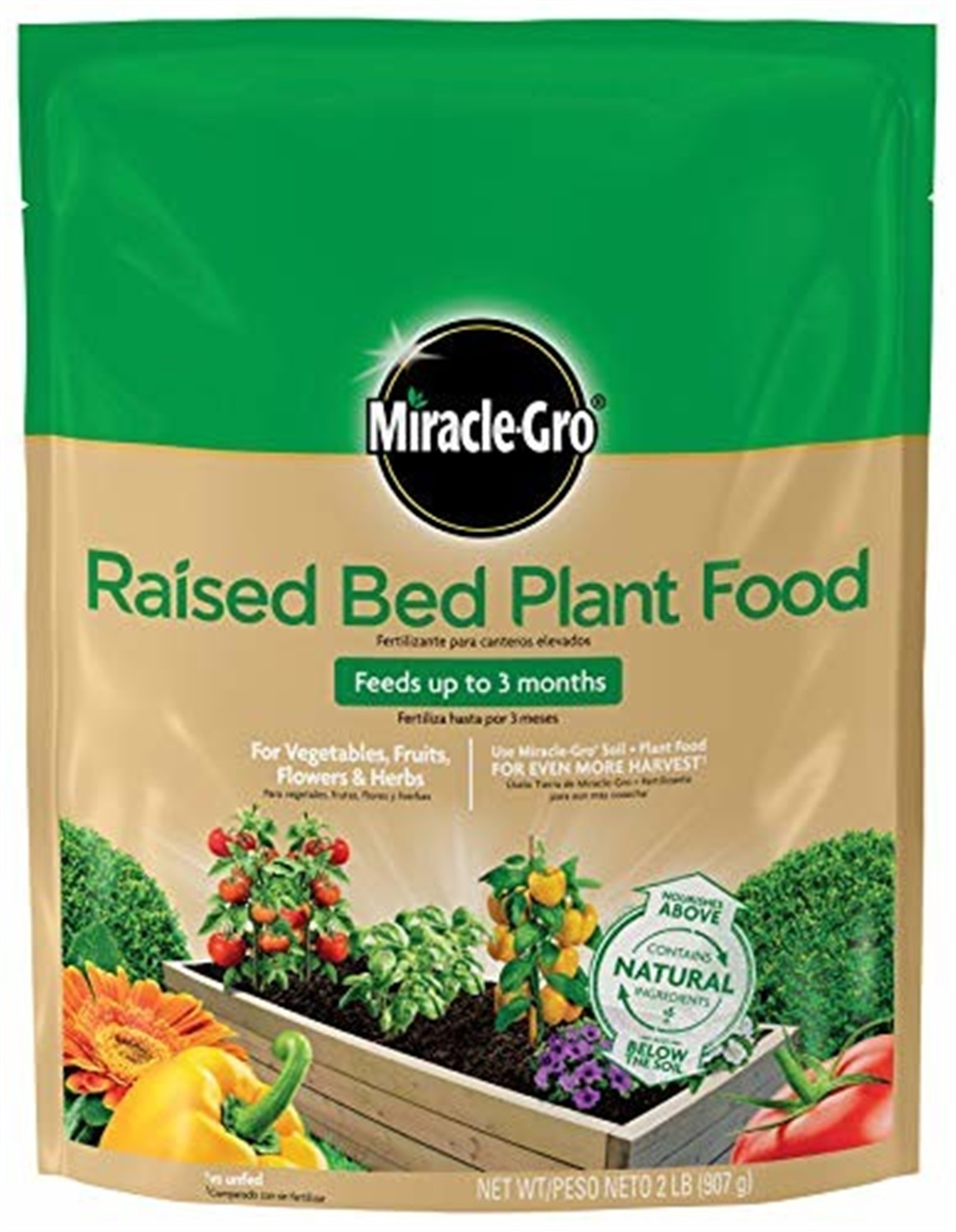 Miracle-Gro Raised Bed Plant Food, 2-Pound Bag