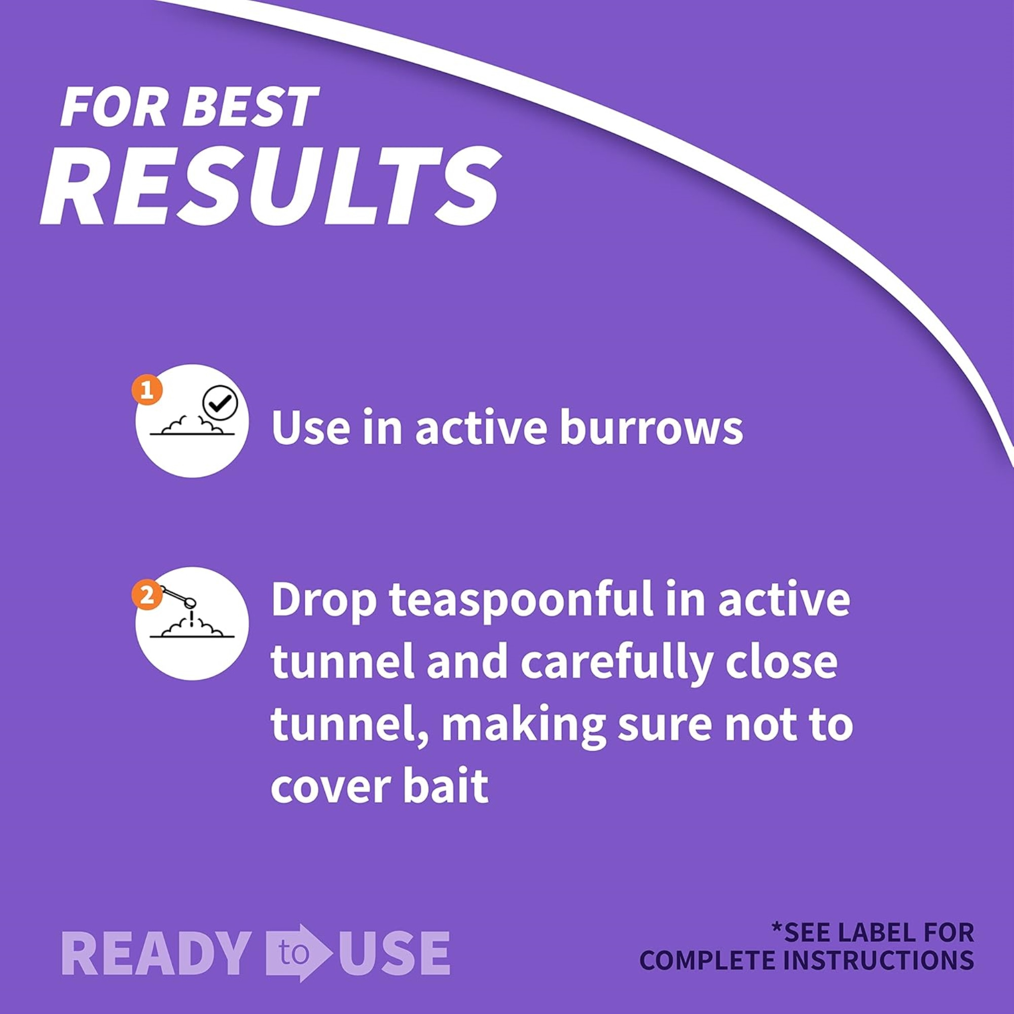 Bonide Moletox Mole & Gopher Killer –Powerful Zinc Phosphide Bait for Lawn Pest Control, 1 lb