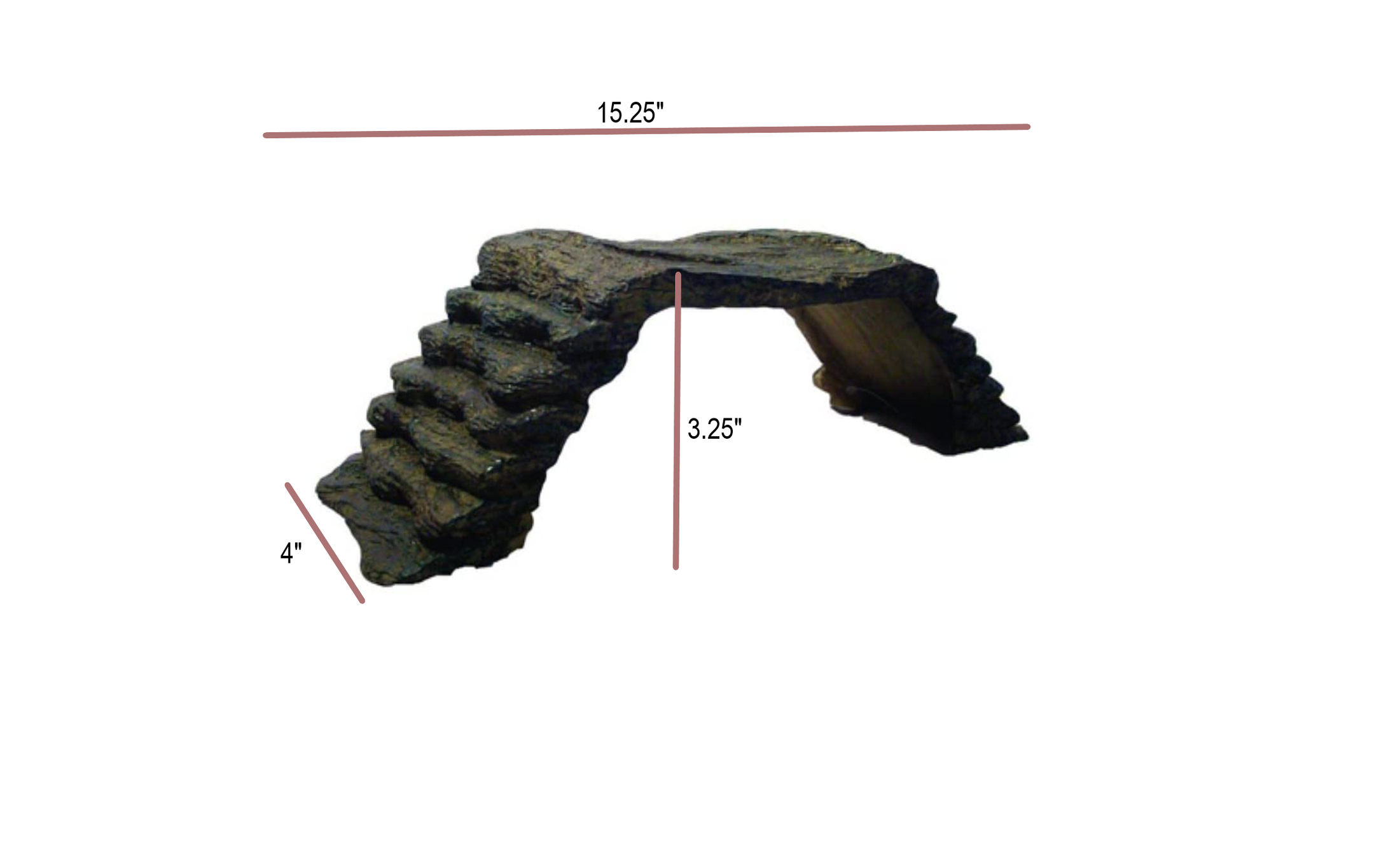 Zilla Basking Platform Ramp For Pets, Amphibians, Reptile Cages, Large 15.5" x 5.5"