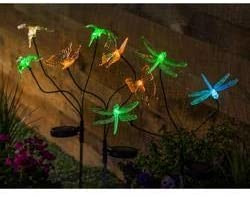 Evergreen Garden (#2SP5314) Flex-Branch Metal and Plastic Solar Stakes, Set of 3