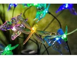 Evergreen Garden (#2SP5314) Flex-Branch Metal and Plastic Solar Stakes, Set of 3