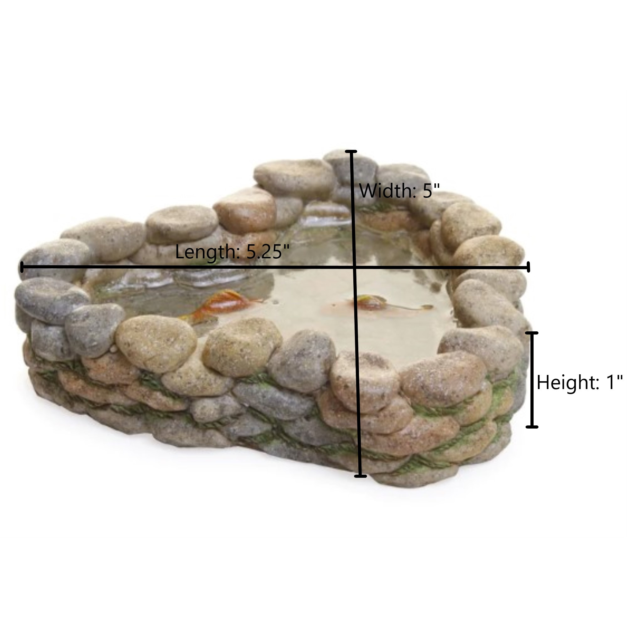Marshall Home & Garden Fairy Garden Woodland Knoll Collection, Koi Pond