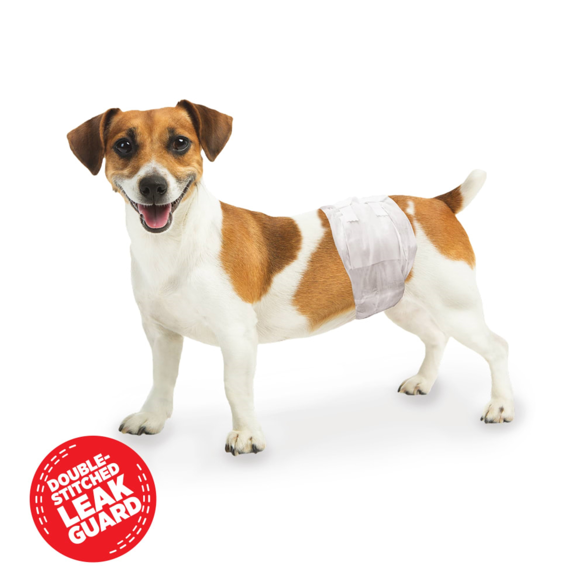 Four Paws Wee-Wee Disposable Male Dog Wraps, X-Small to Small, 12 Wraps