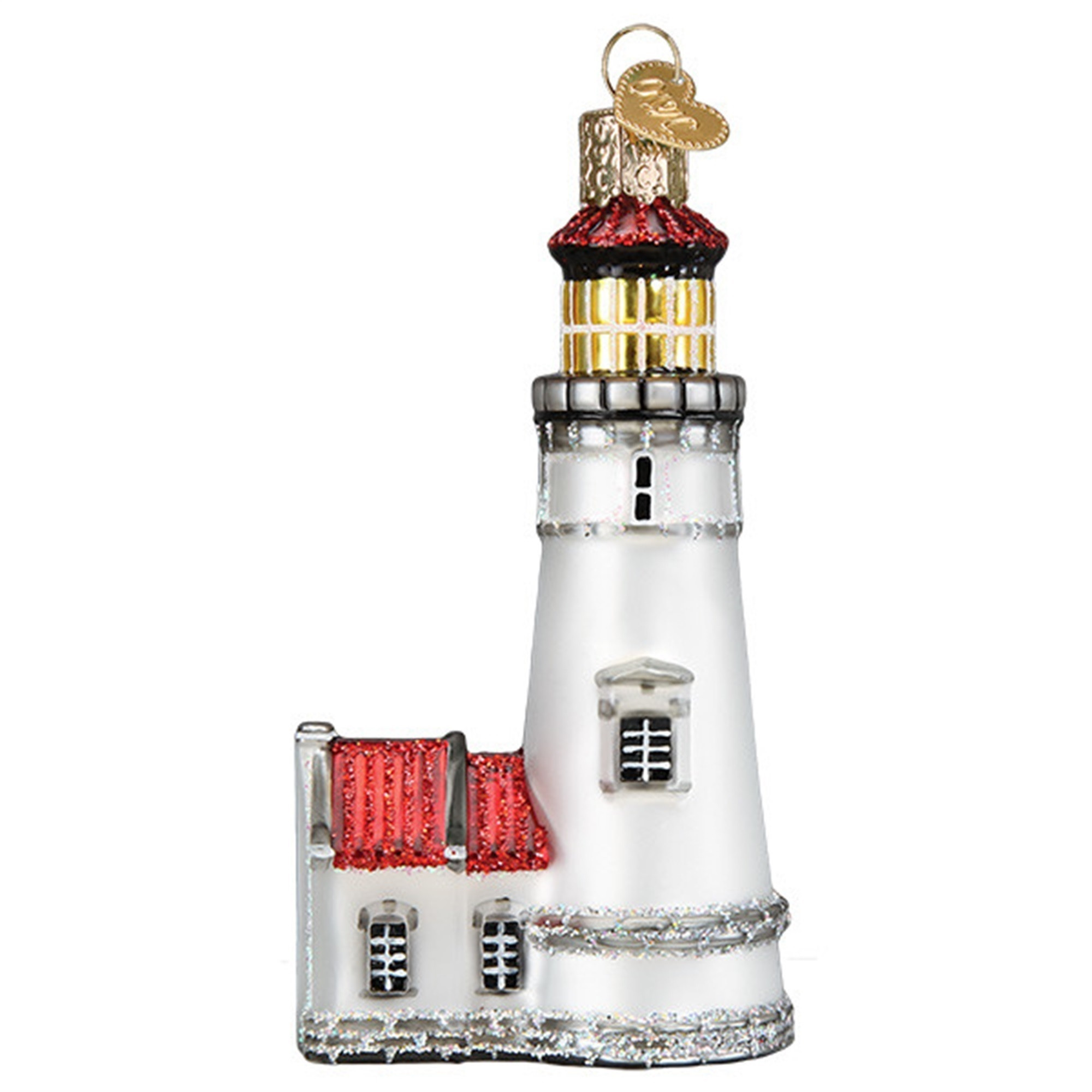 Old World Christmas Glass Blown Ornament for Christmas Tree, Heceta Head Lighthouse