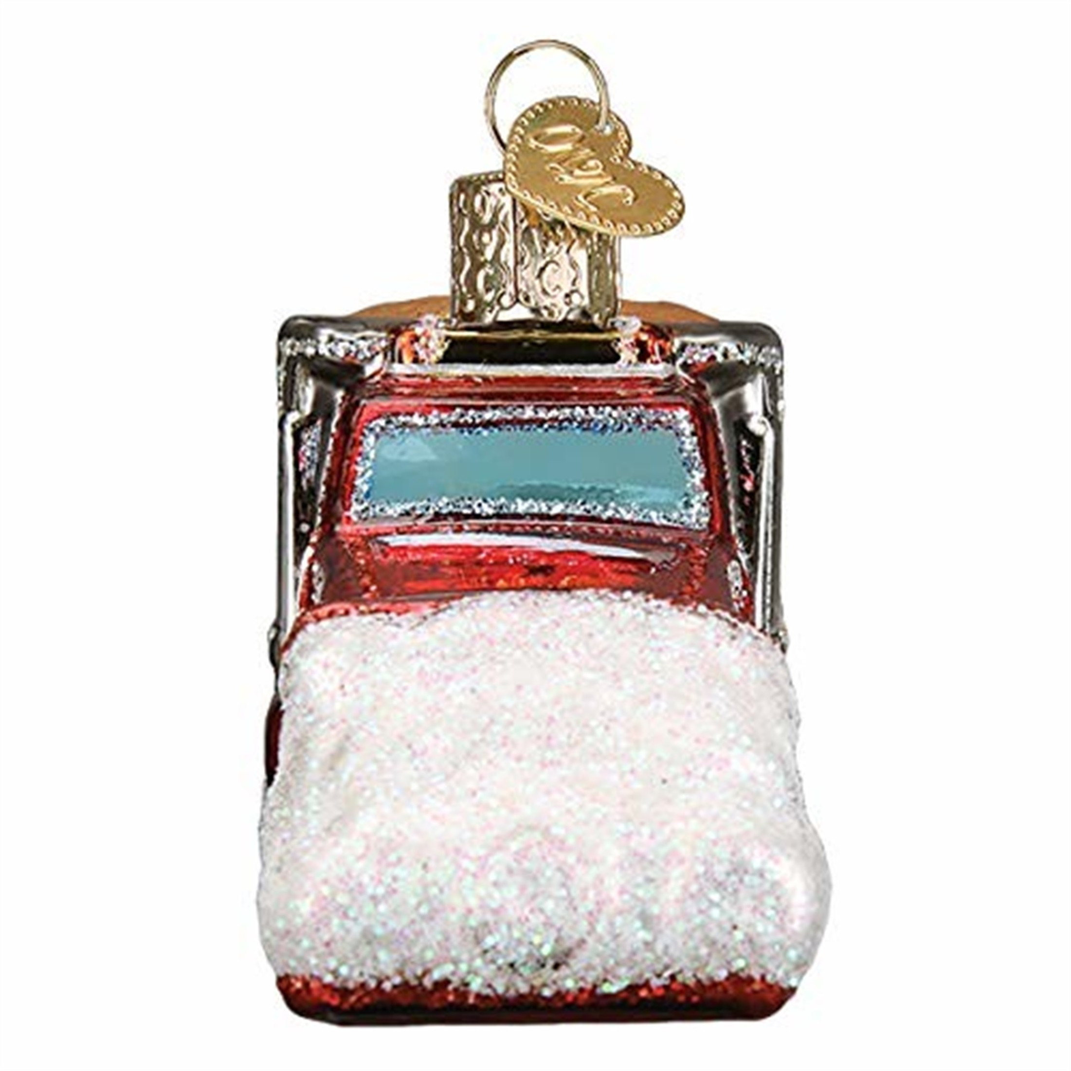 Old World Christmas Blown Glass Ornament for Christmas Tree, Snow Plow