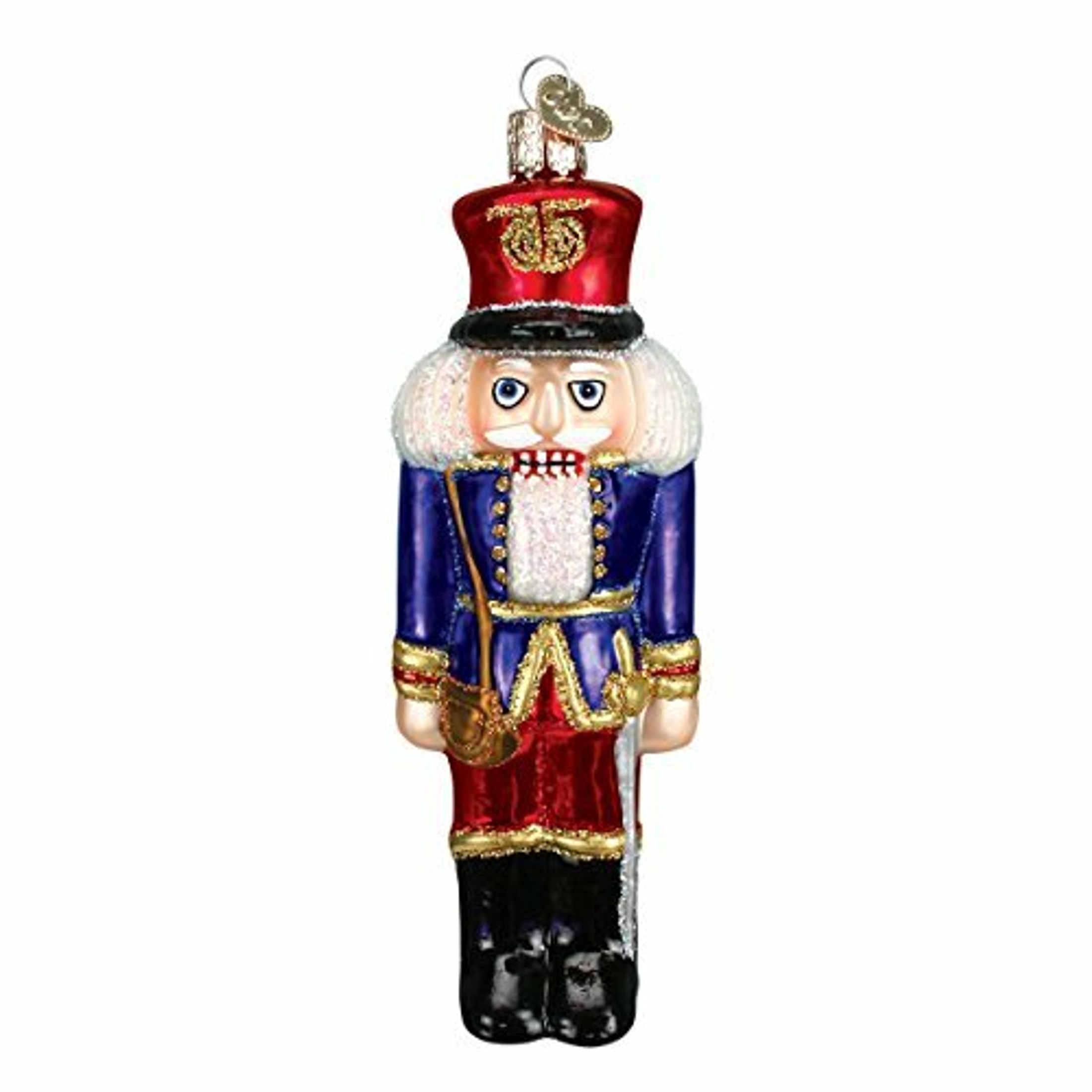 Old World Christmas Glass Blown Ornament with OWC Gift Box, Soldier Nutcracker (Pack of 2)