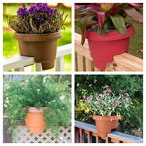 Bloem DR1209 Deck Balcony Rail Planter 12 Casper White