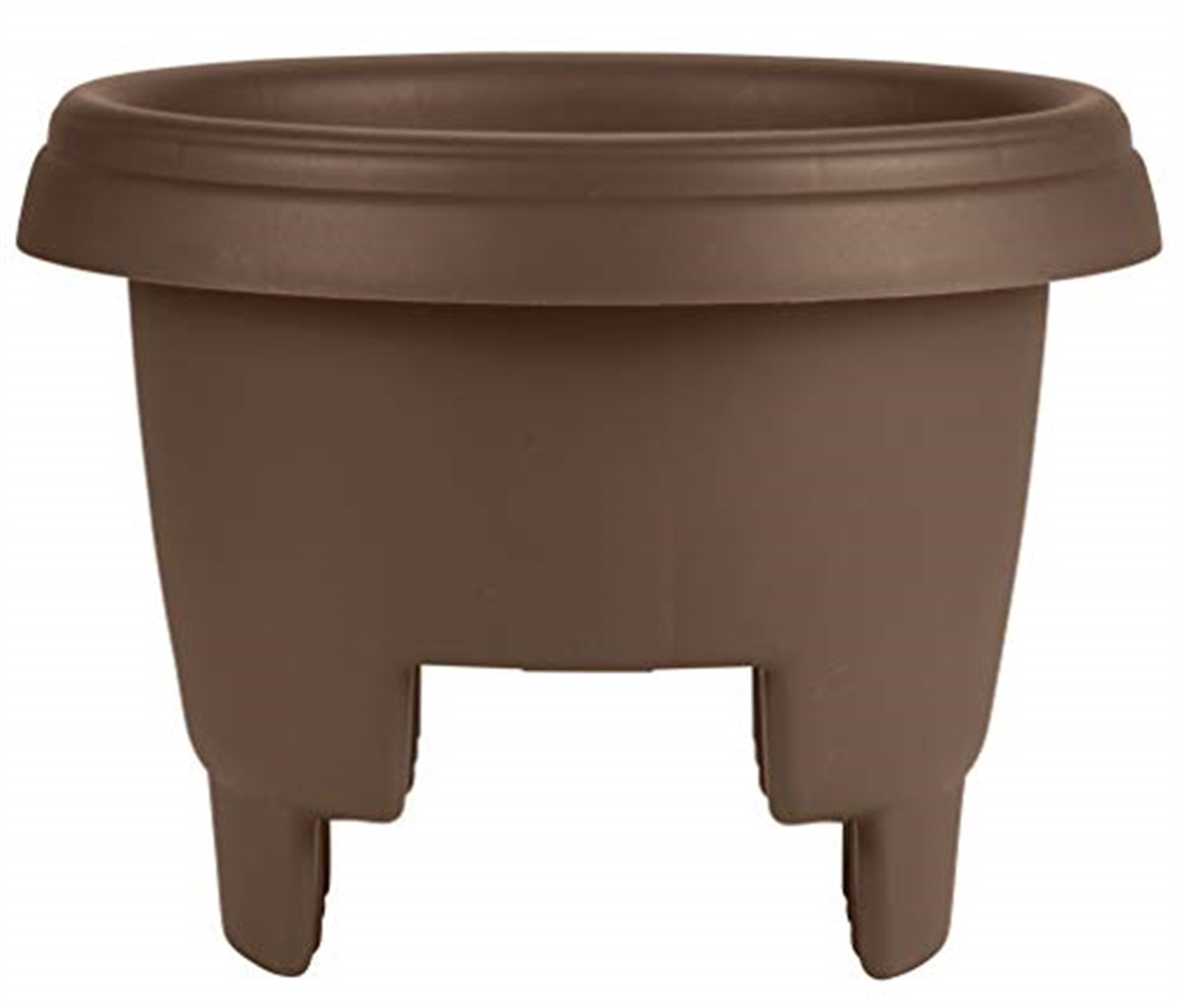 Bloem Deck Balcony Rail Planter, Chocolate 12"