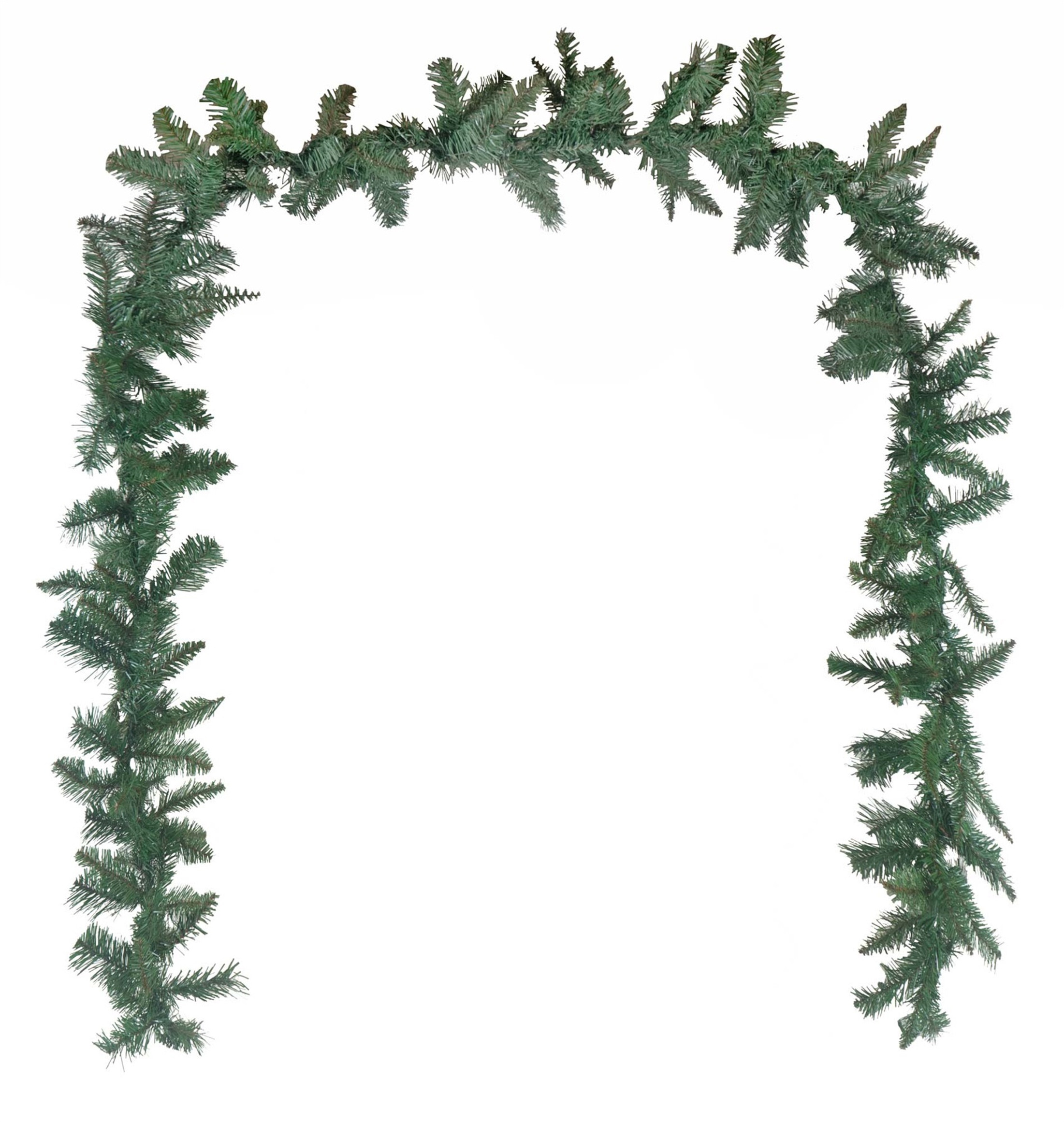 Garden Elements Artificial Christmas Holiday Decorative Douglas Fir Rope Garland, 9'
