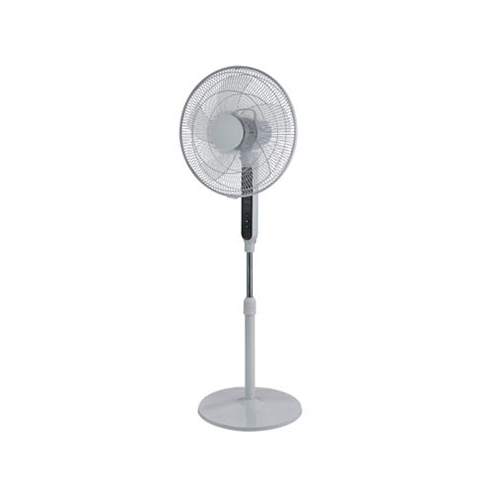 HomePointe Programmable DC Motor Pedestal Fan – Silent, Oscillating, Remote, Digital, 16", White