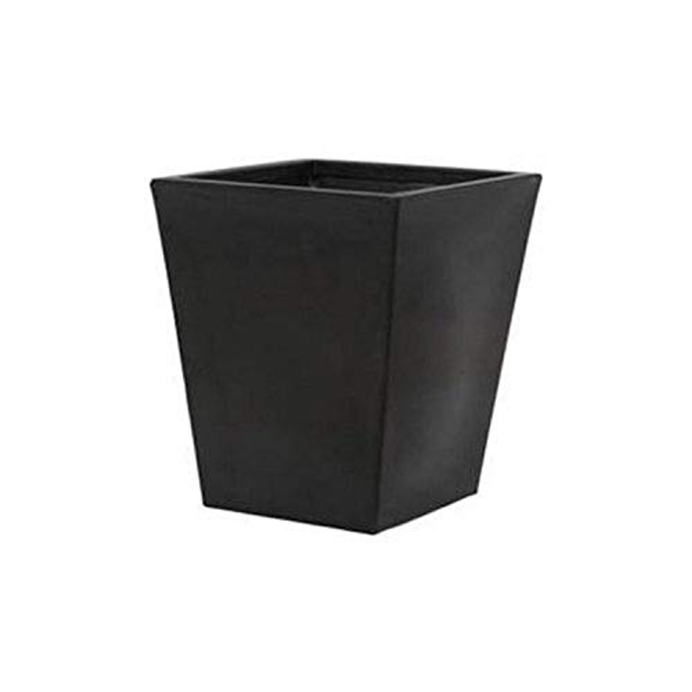 Tusco Products Cosmopolitan Collection Square Planter - Black - 18 x 18 x 18