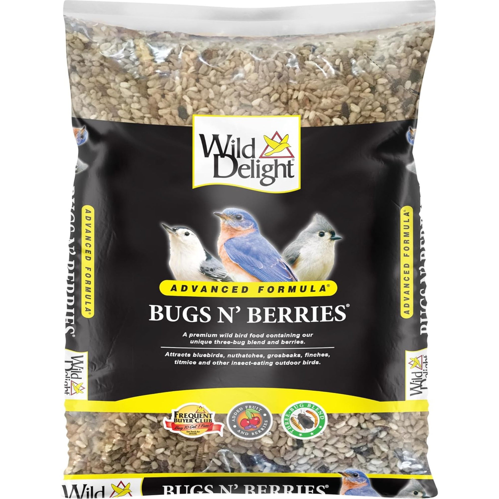 Wild Delight Advanced Formula Bugs N' Berries Wild Bird Food, 4.5lbs