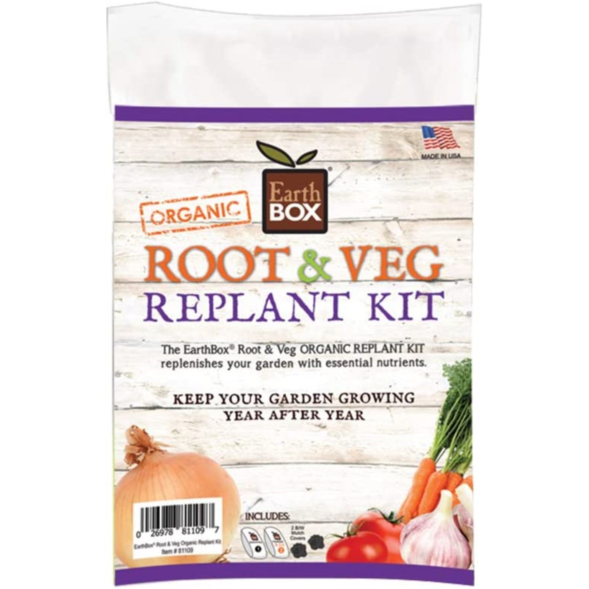 EarthBox Natural and Organic Pre-Measured Root & Veg Garden Replant Kit
