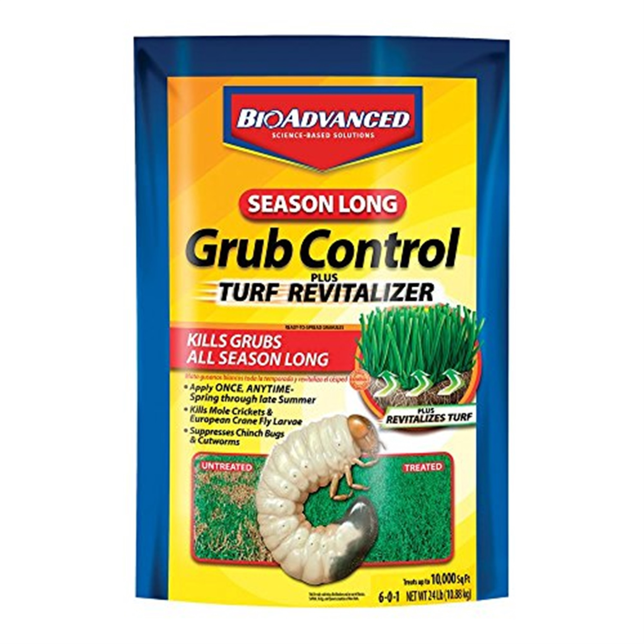 BioAdvanced Season Long Grub Control Plus Turf Revitalizer, 24 LB Bag BioAdvanced Season Long Grub Control Plus Turf Revitalizer, 24 LB Bag