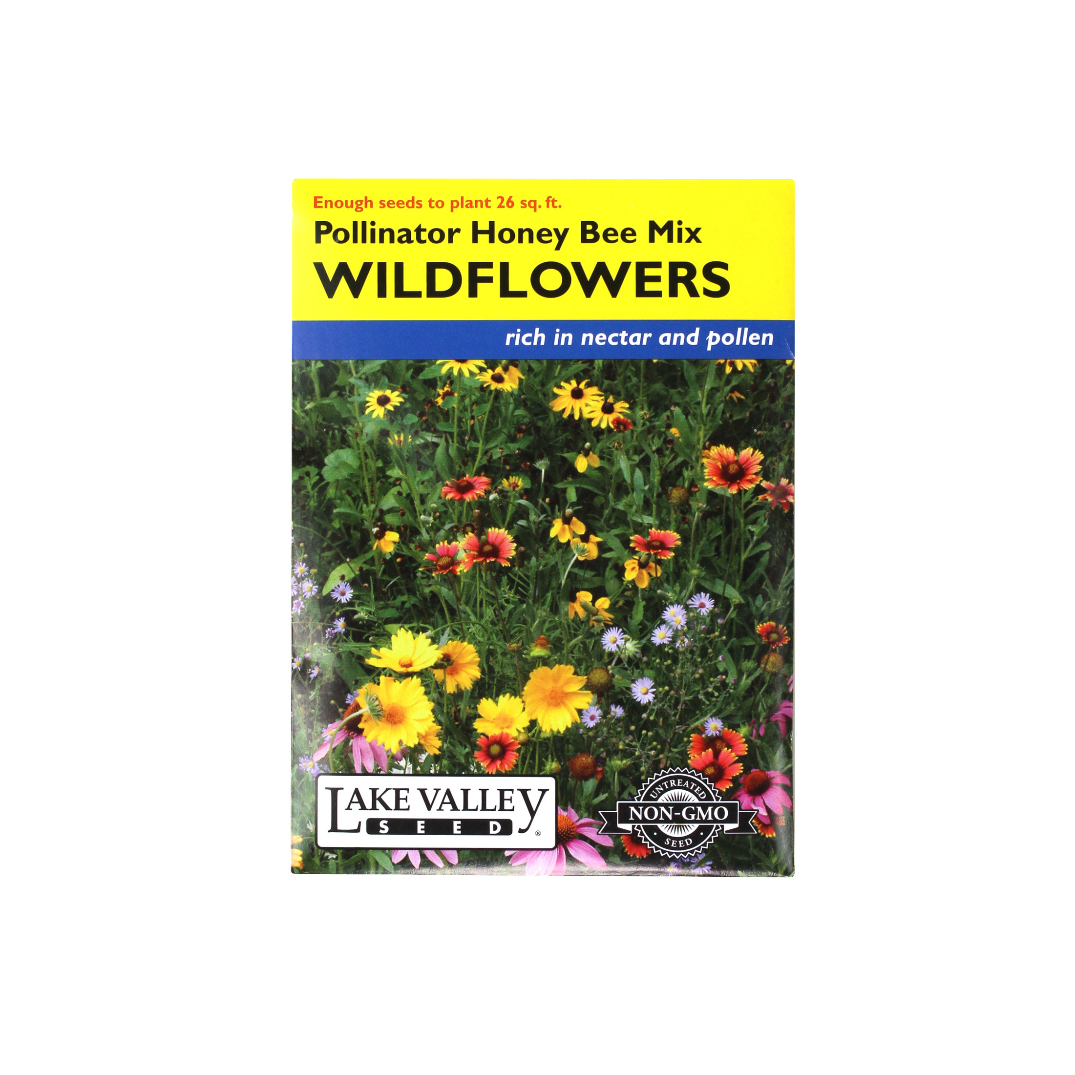 Lake Valley Seed Wildflowers Pollinator Honey Bee Mix Flower, 3g