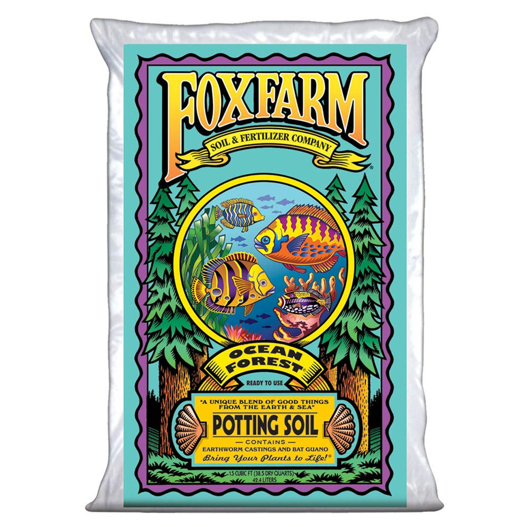 FoxFarm Ocean Forest Potting Soil, 1.5 cu ft, Damaged/Repaired