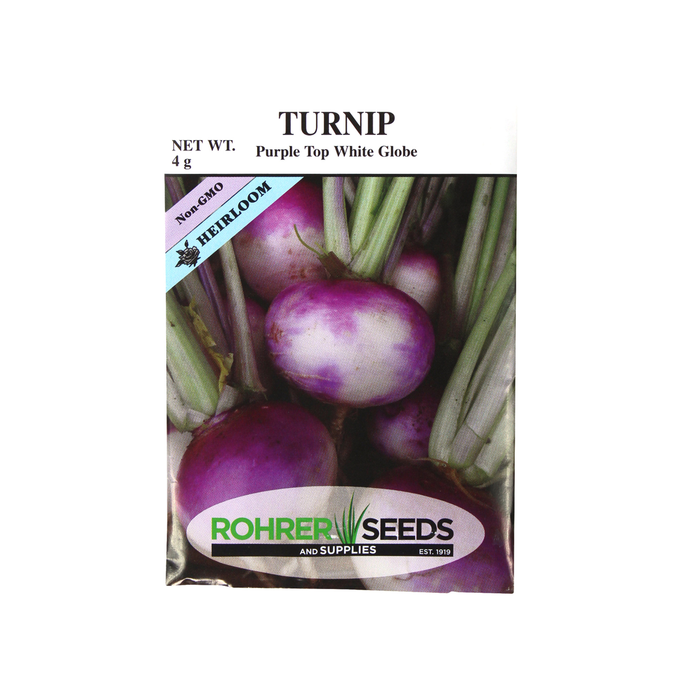 Rohrer Seeds Purple Top White Globe Turnip