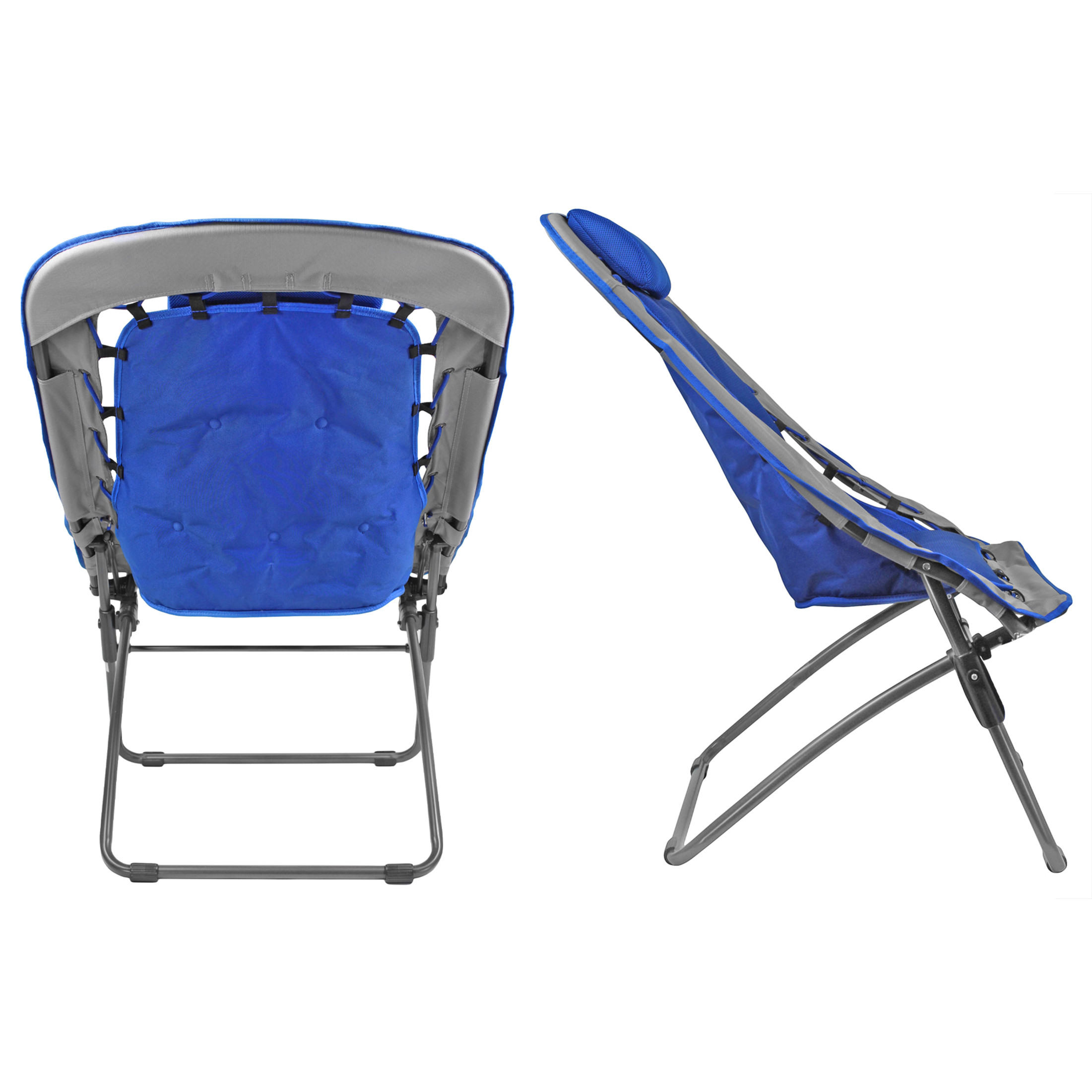 Foldable Rectangular Air Mesh Indoor Outdoor Bungee Chair (Pack of 1,  Unwrapped Chair) - Esbenshades