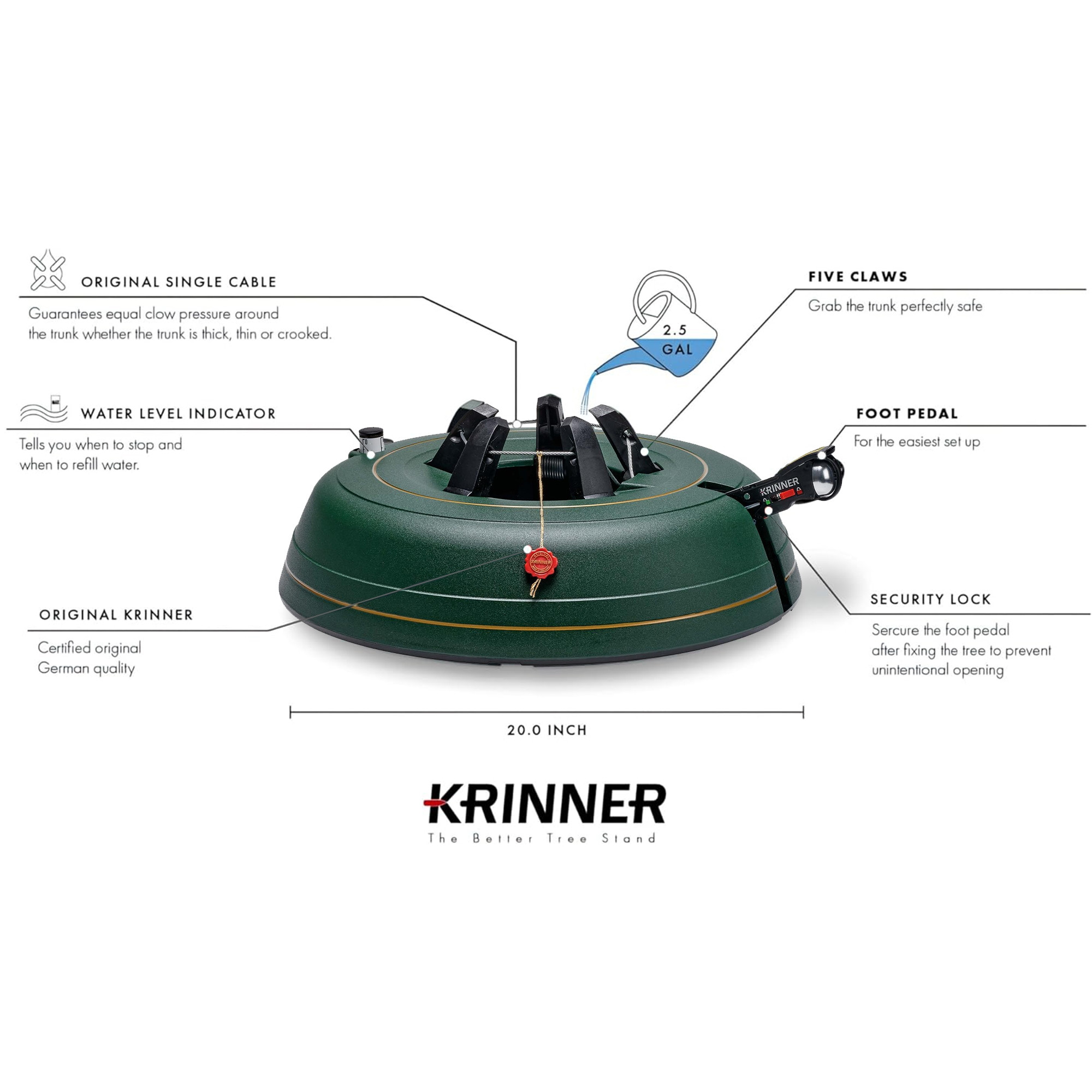 Krinner's Tree Genie XX Large Deluxe, Christmas Tree Stand