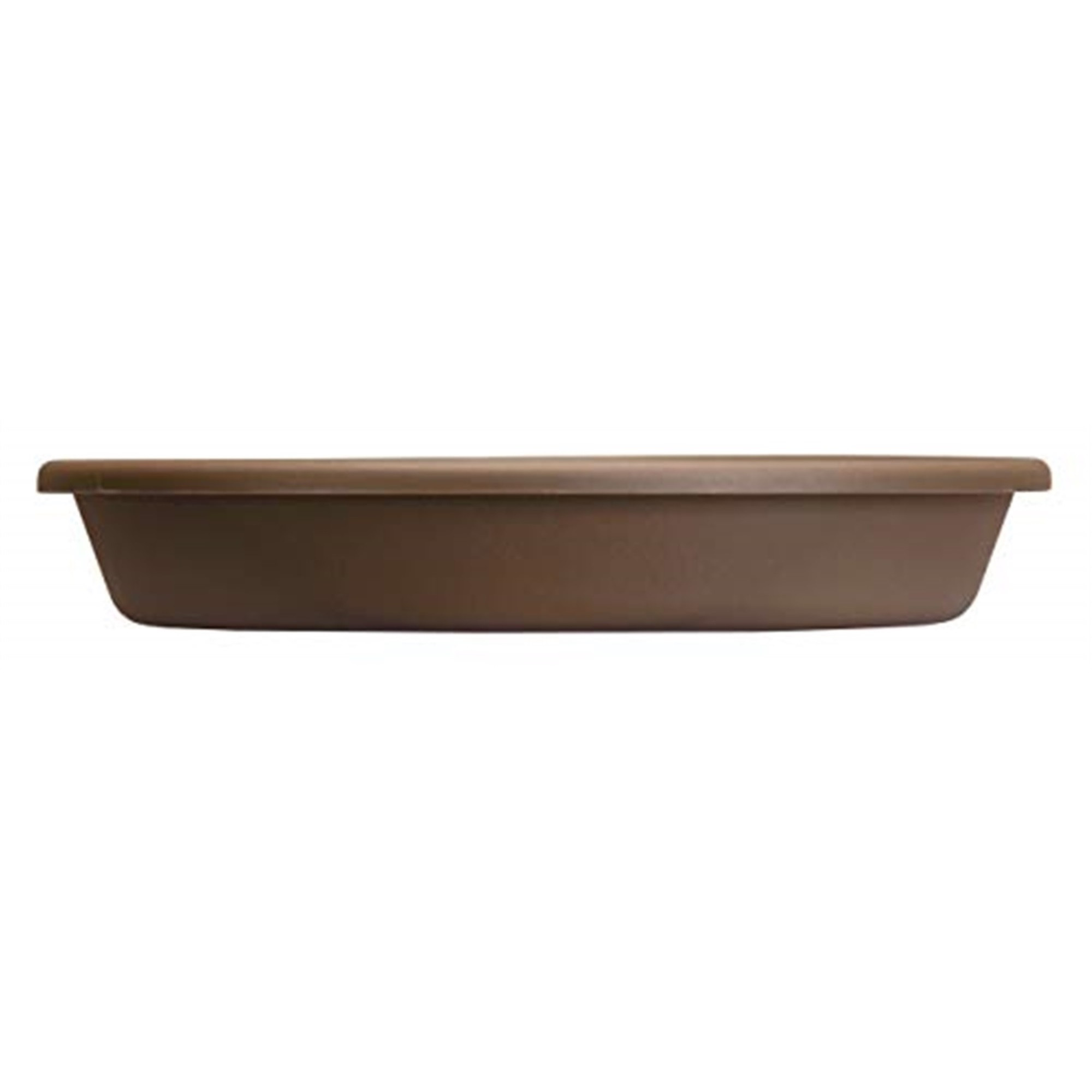 The HC Companies 6-Inch Round Plastic Plant Saucer – Indoor Outdoor Flower Pot Tray for Water Drainage, Chocolate
