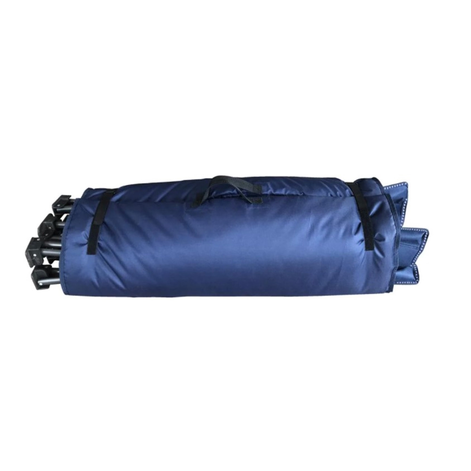 Zenithen Limited Blue Self Enclosing Portable Cot with Padding, Dark Blue, 78"