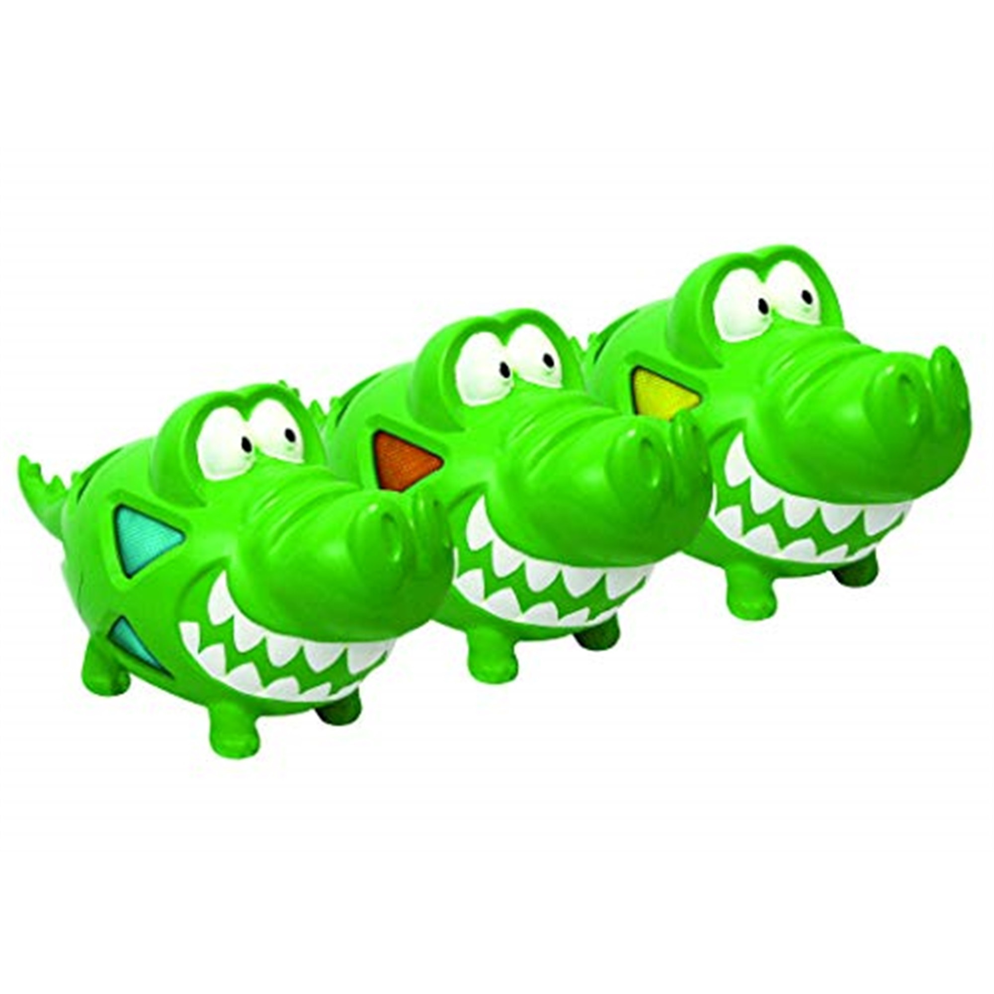 Multipet Multi-Armor Gator Dog Toy, Assorted Colors, 8in (Pack of 1)