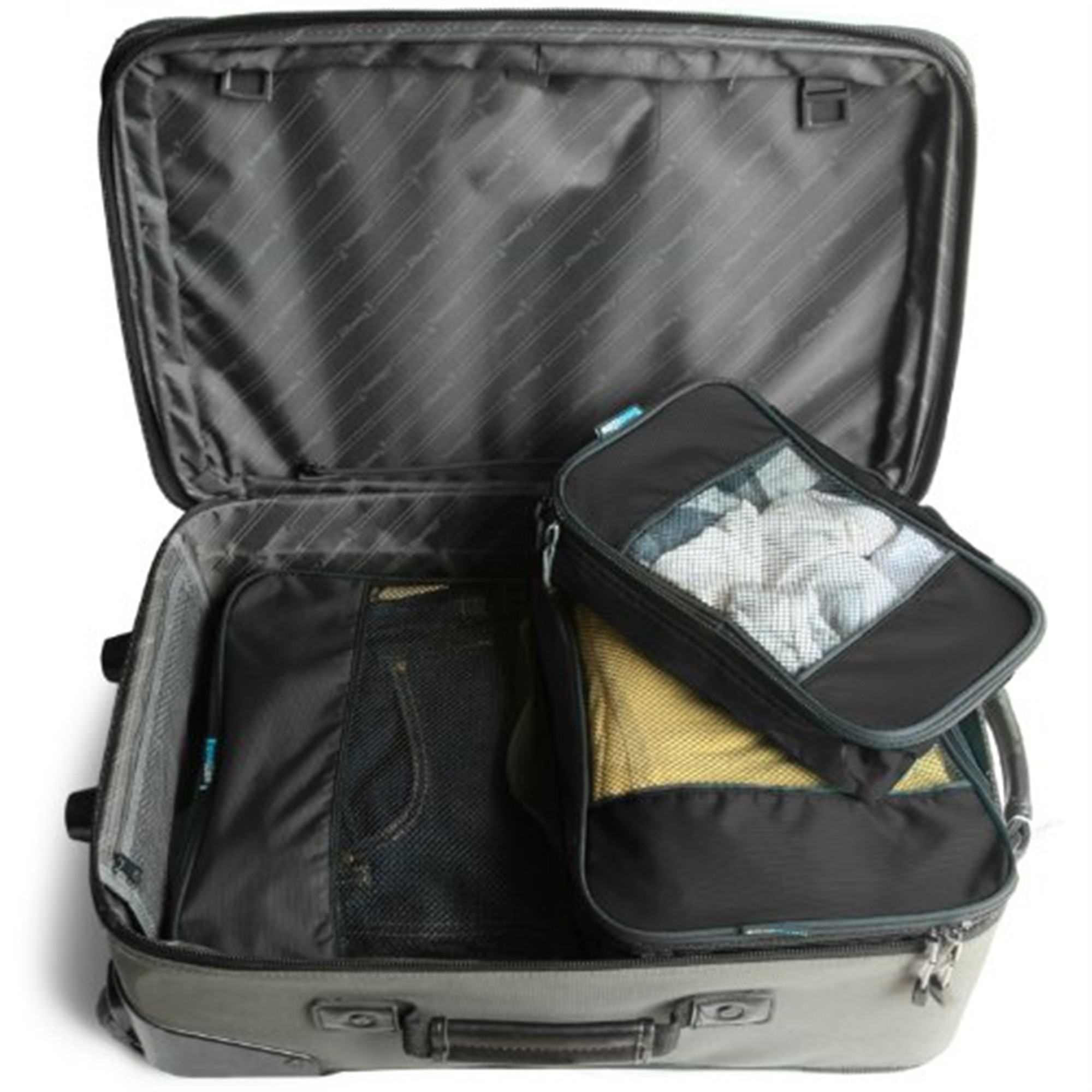 TravelWise Luggage Organizing Packing Cube Set – Zippered Mesh Bags, Black, 3 Sizes