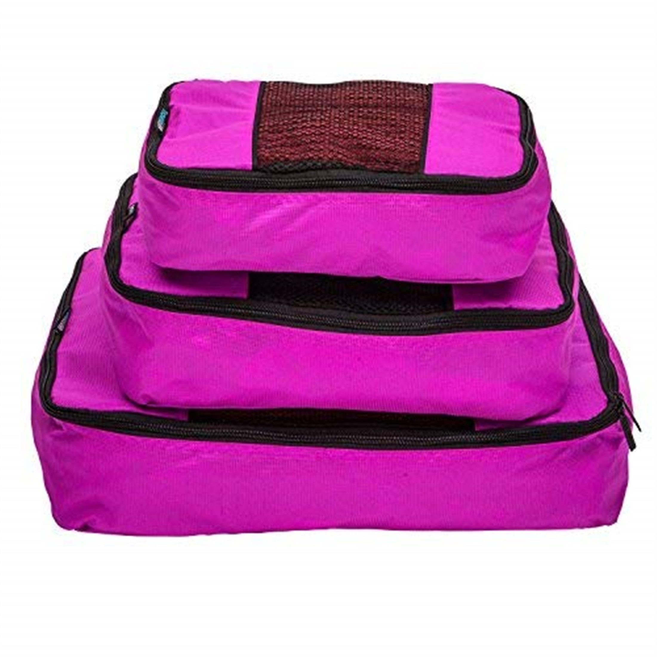 TravelWise Luggage Packing Organization Cubes 3 Pack, Pink