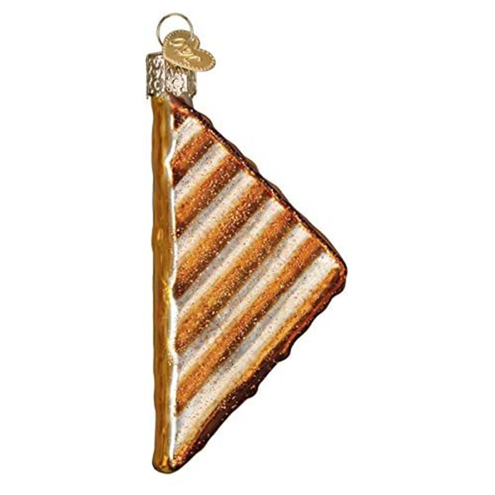 Old World Christmas Blown Glass Ornament for Christmas Tree, Grilled Cheese Sandwich