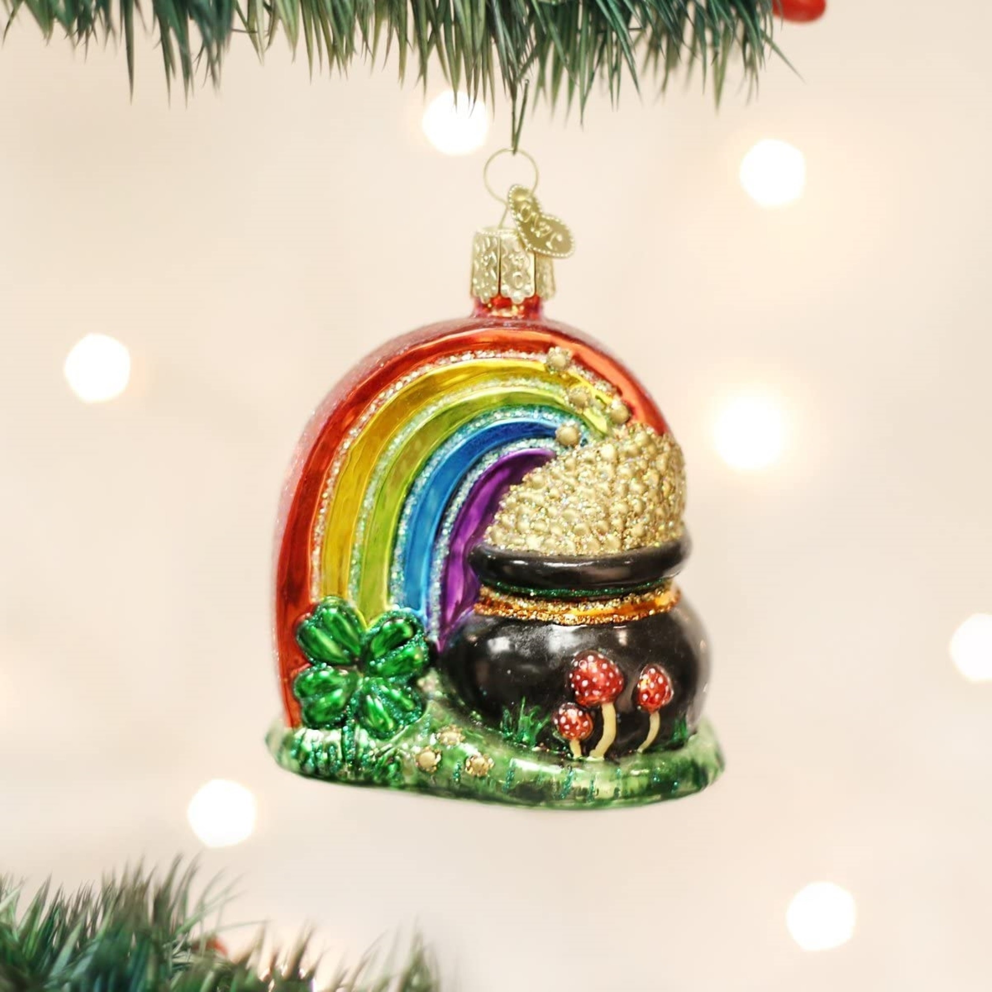 Old World Christmas Blown Glass Ornament for Christmas Tree, Pot of Gold