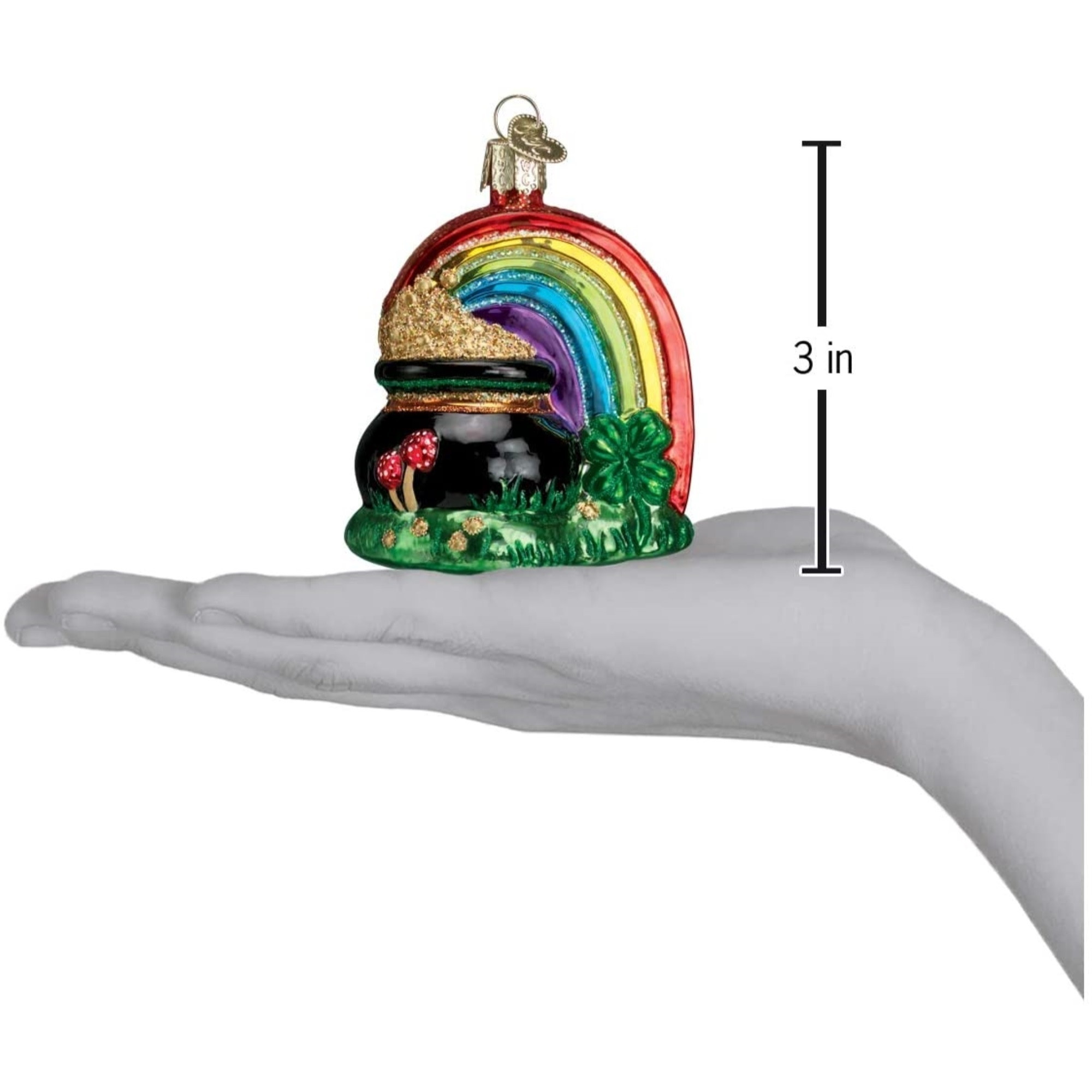 Old World Christmas Blown Glass Ornament for Christmas Tree, Pot of Gold