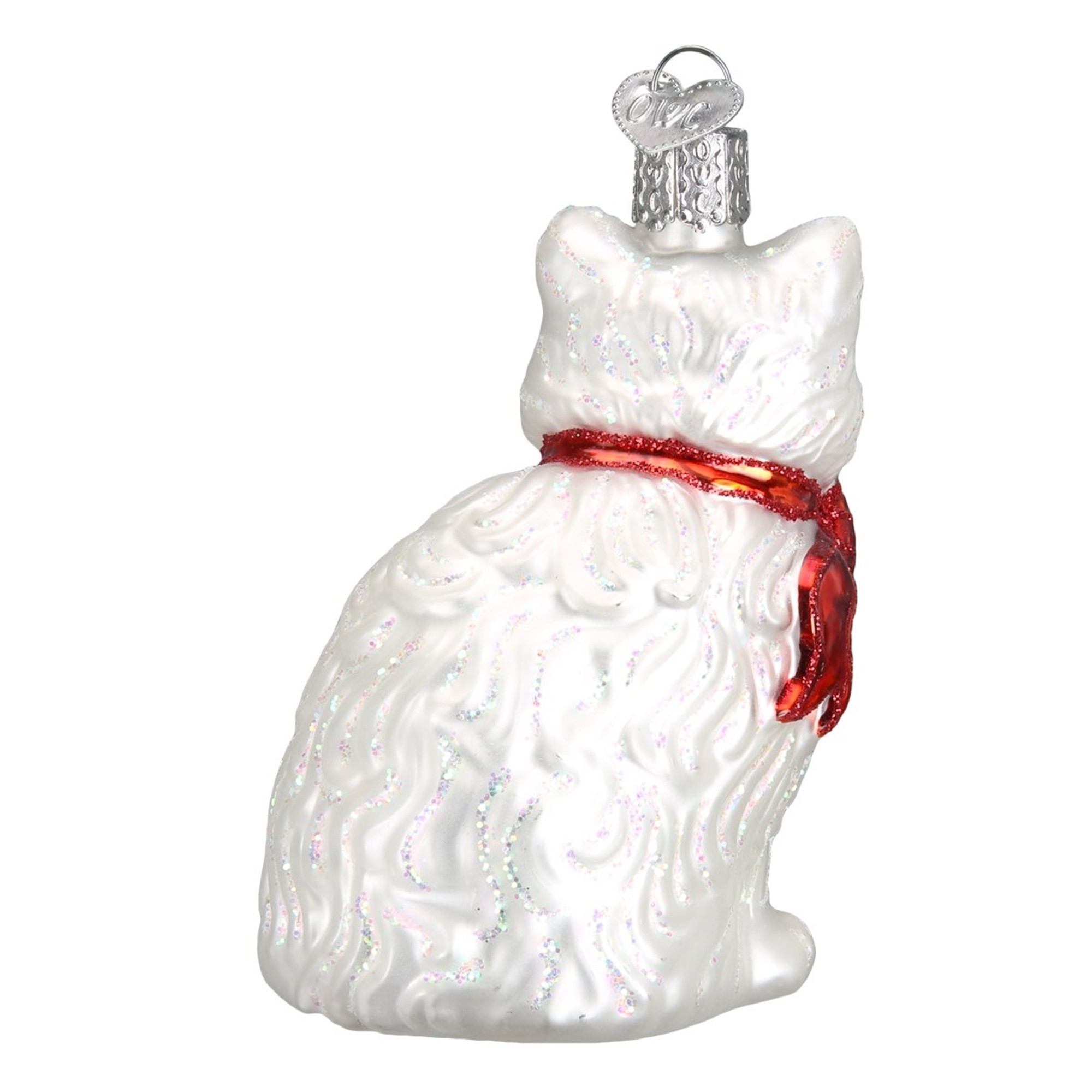 Old World Christmas Glass Blown Ornament for Christmas Tree, Princess Kitty