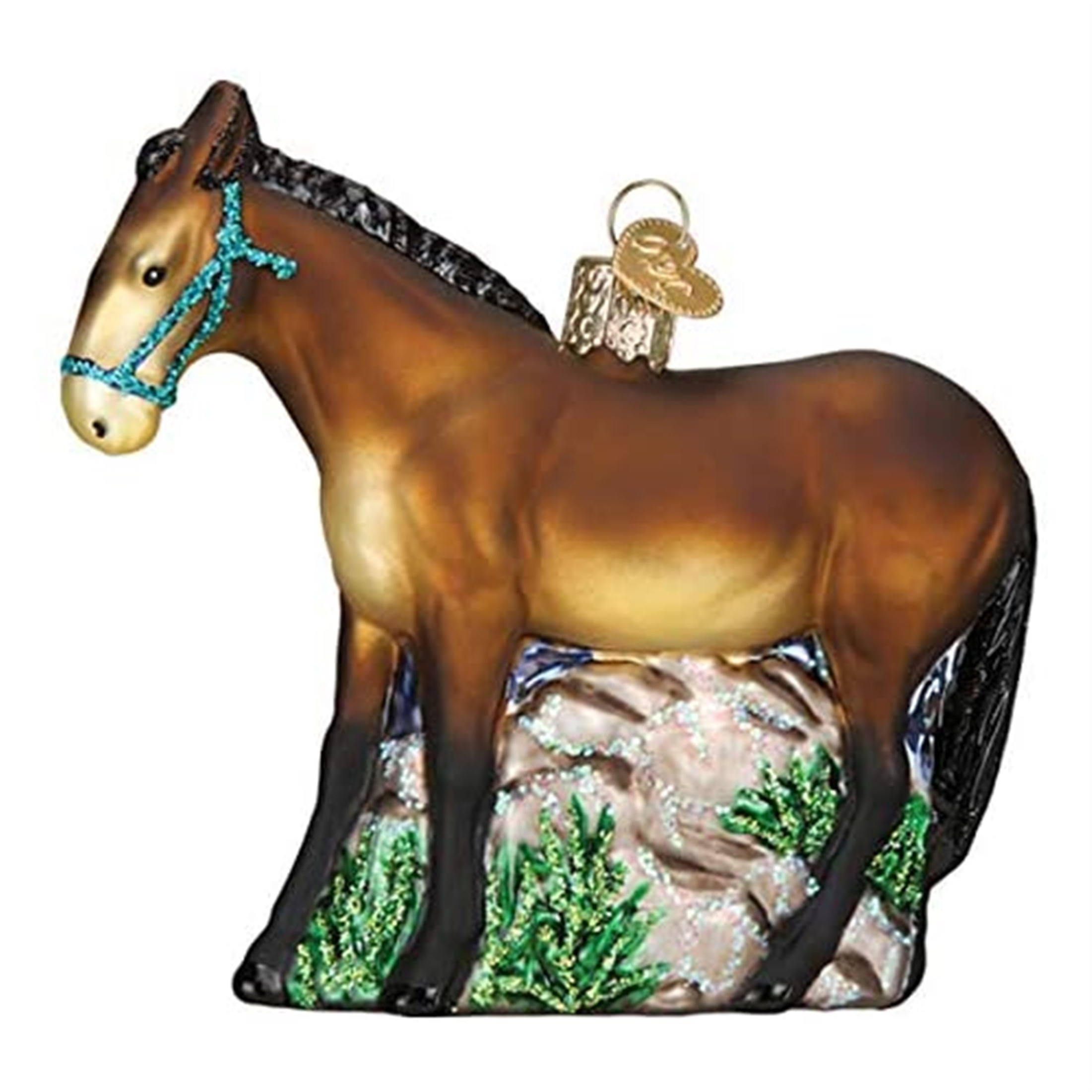 Old World Christmas Blown Glass Ornament for Christmas Tree, Mule