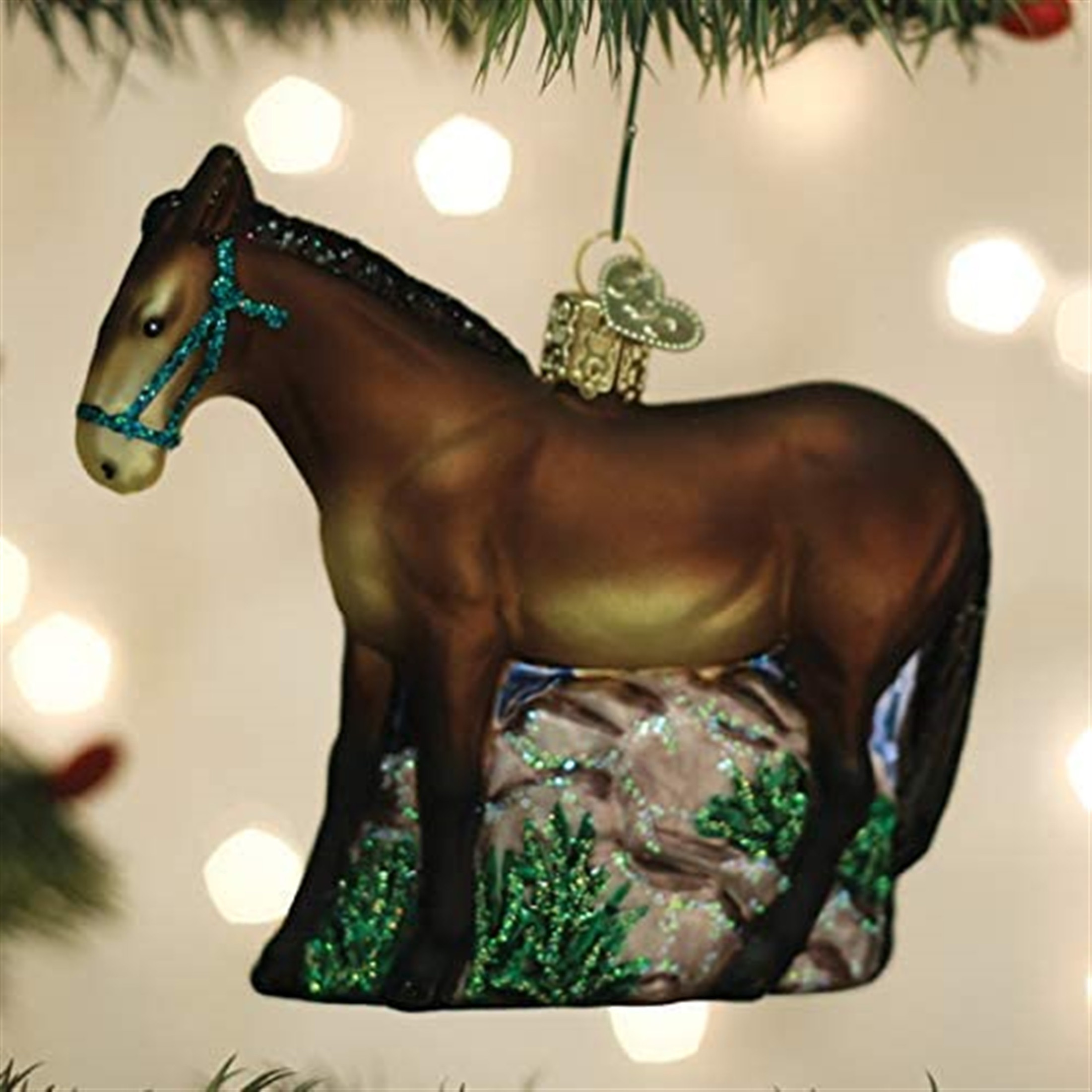 Old World Christmas Blown Glass Ornament for Christmas Tree, Mule