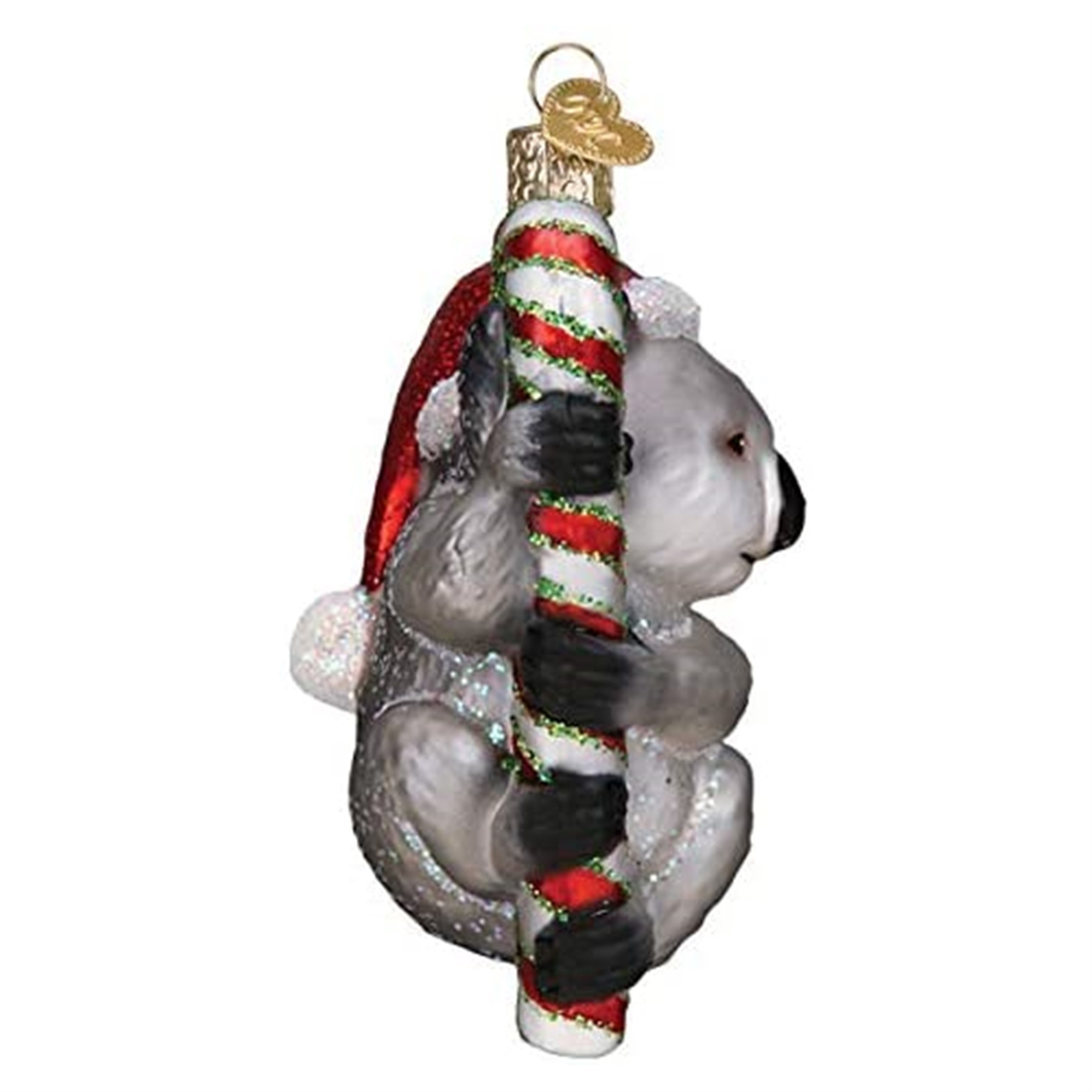 Old World Christmas Glass Blown Christmas Ornament, Christmas Koala (With OWC Gift Box)