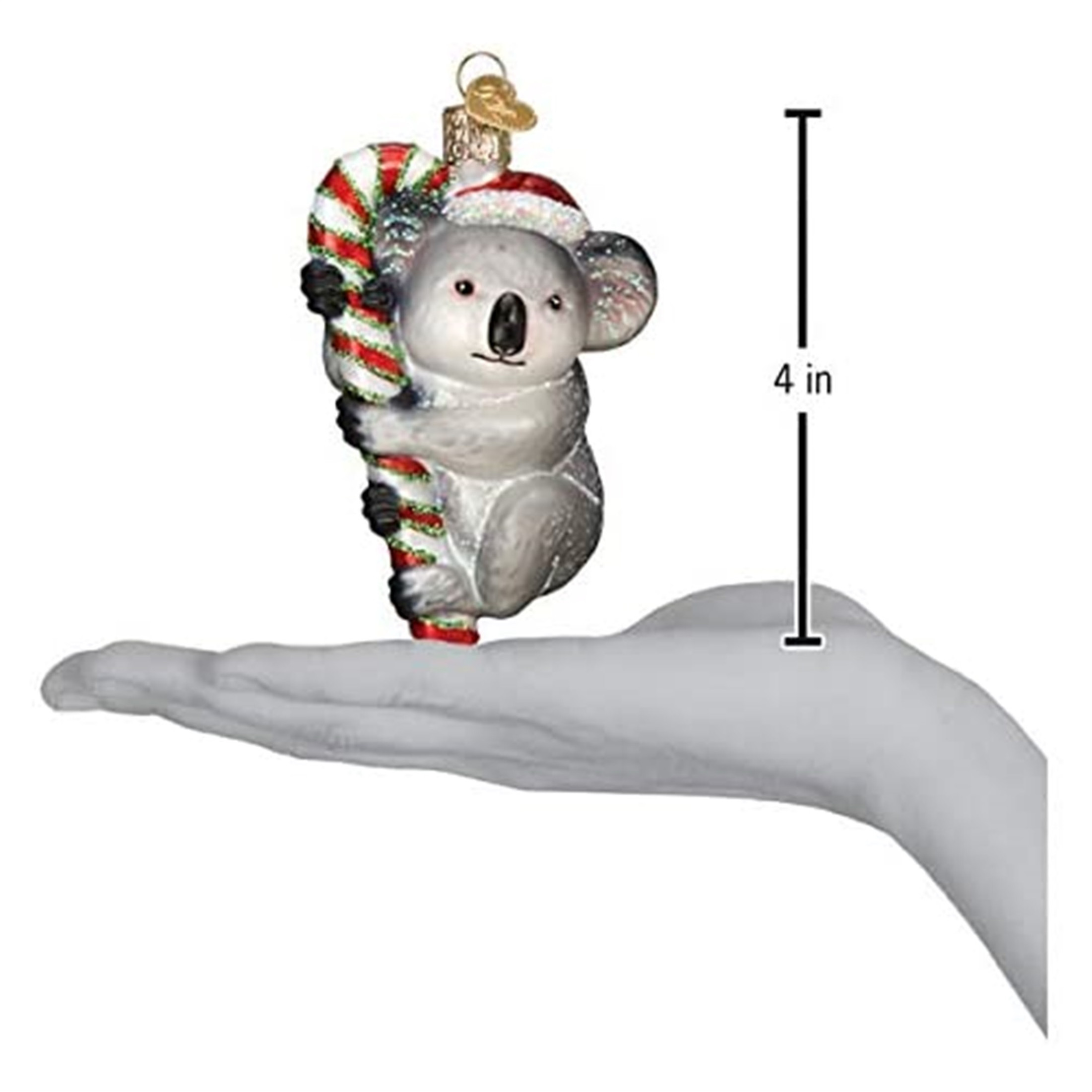 Old World Christmas Blown Glass Ornament for Christmas Tree, Christmas Koala
