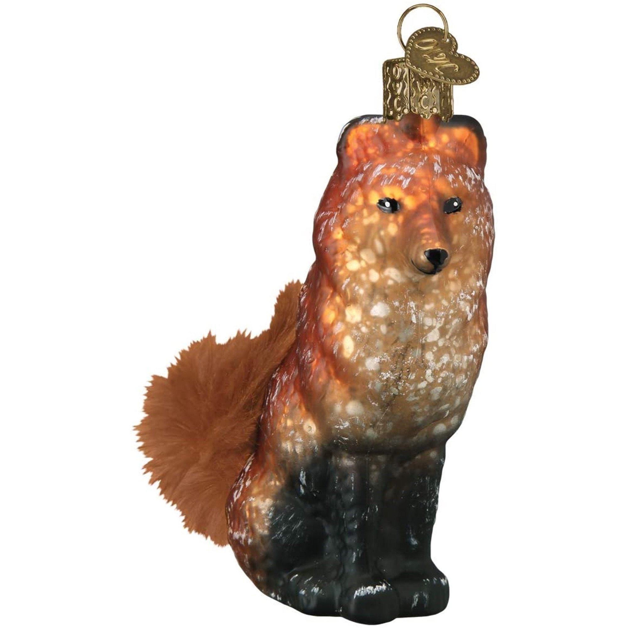 Old World Christmas Blown Glass Ornament for Christmas Tree, Vintage Fox