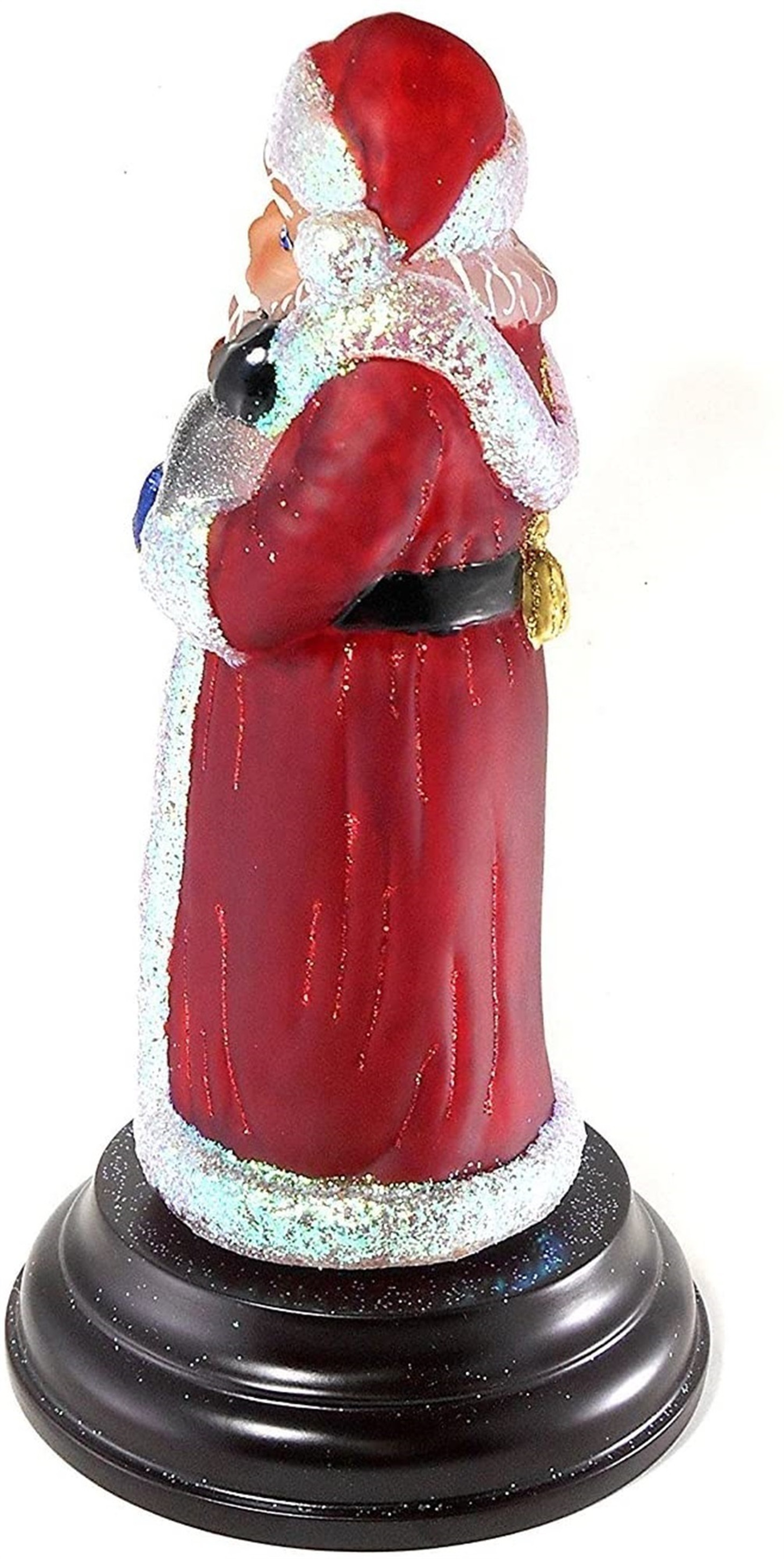 Old World Christmas Santa w/ Penguin Pals Christmas Light Figurine 11"