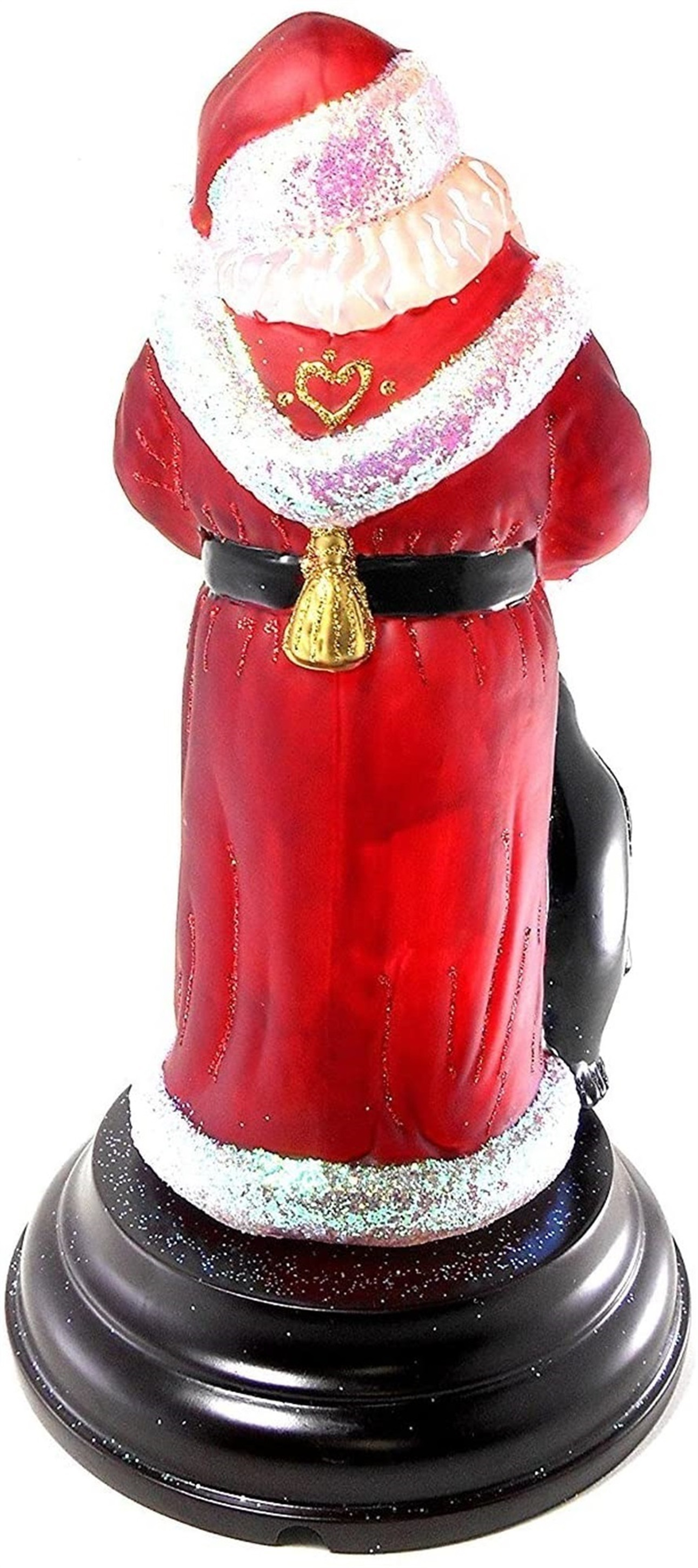 Old World Christmas Santa w/ Penguin Pals Christmas Light Figurine 11"