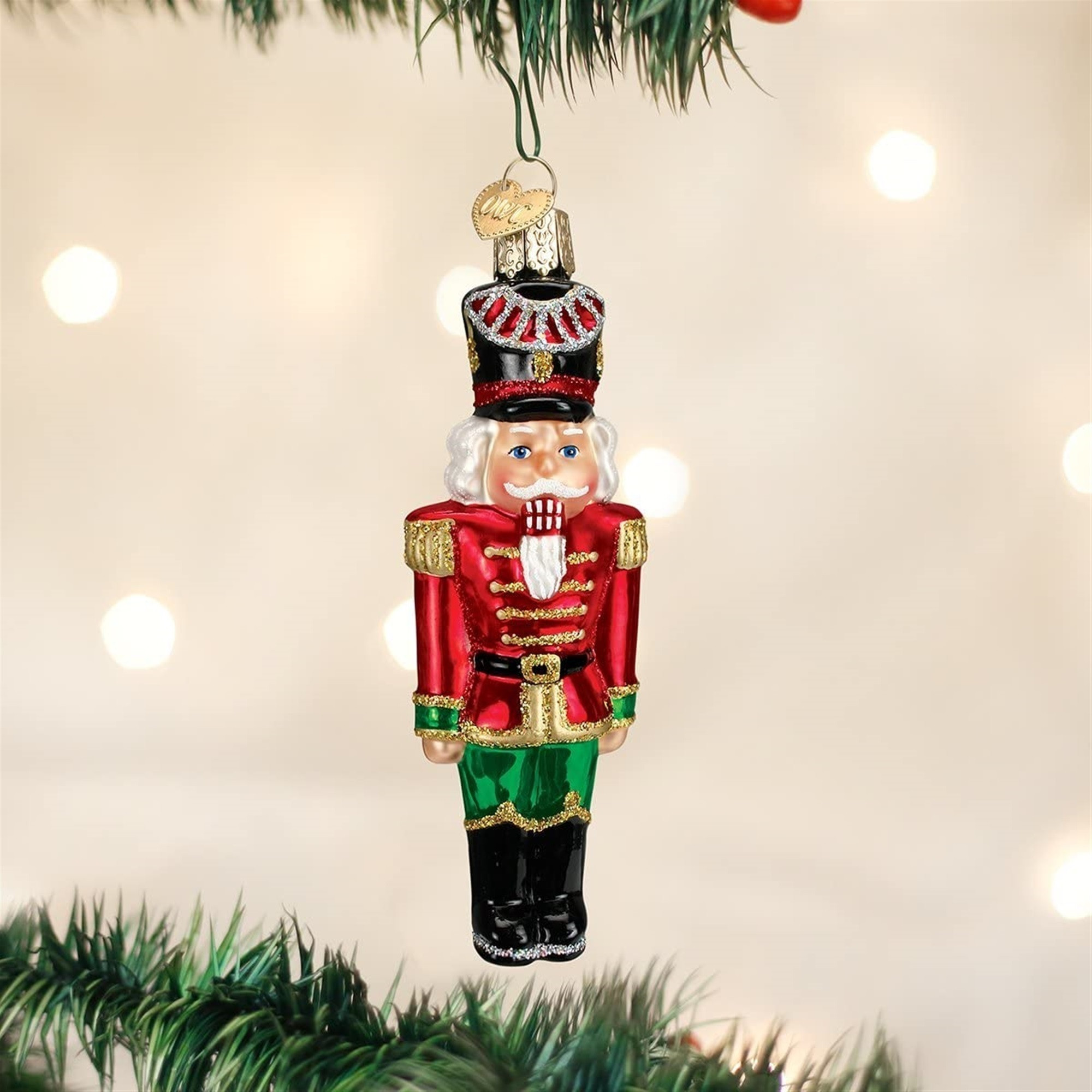 Old World Christmas Blown Glass Ornament for Christmas Tree, Nutcracker