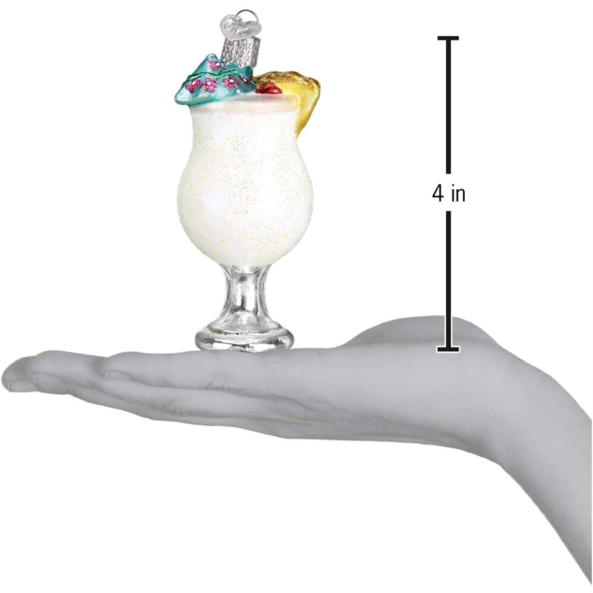 Old World Christmas Blown Glass Ornament for Christmas Tree, Pina Colada