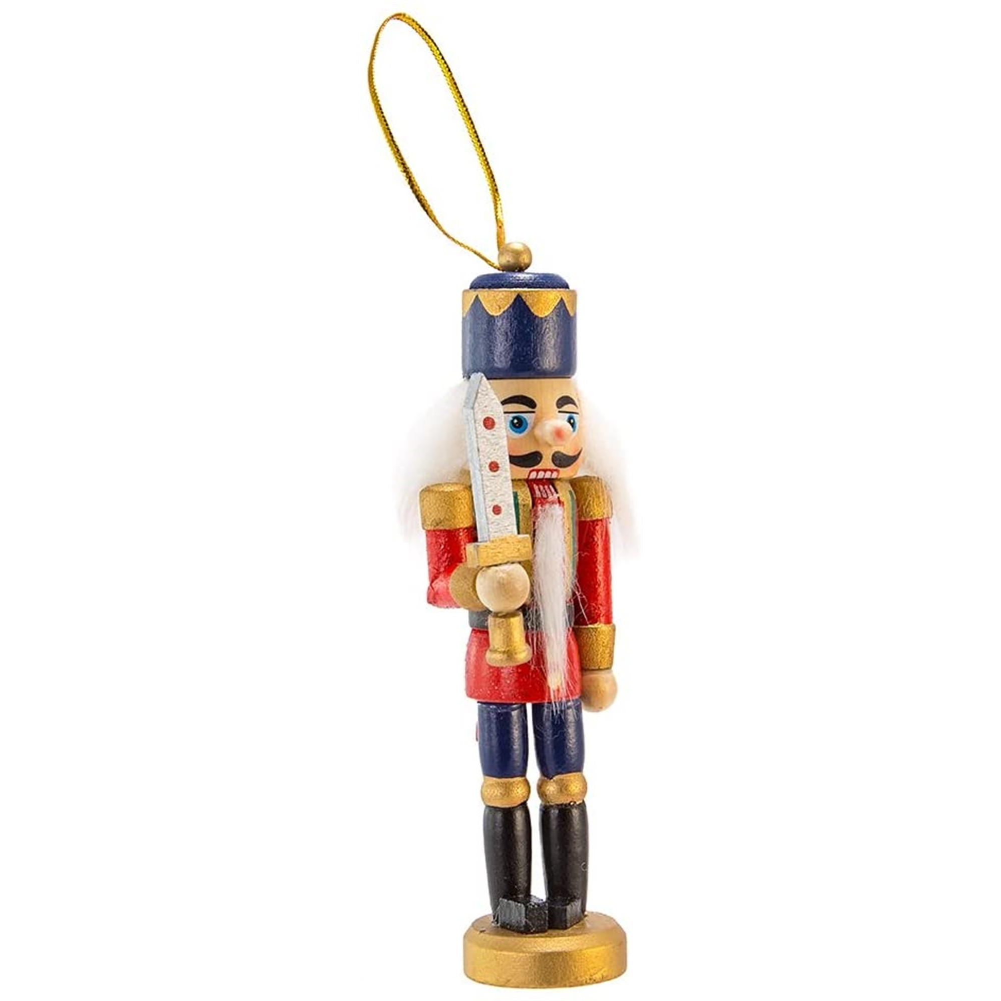 Kurt Adler Wooden Nutcracker Ornaments, 5" (Set of 4)