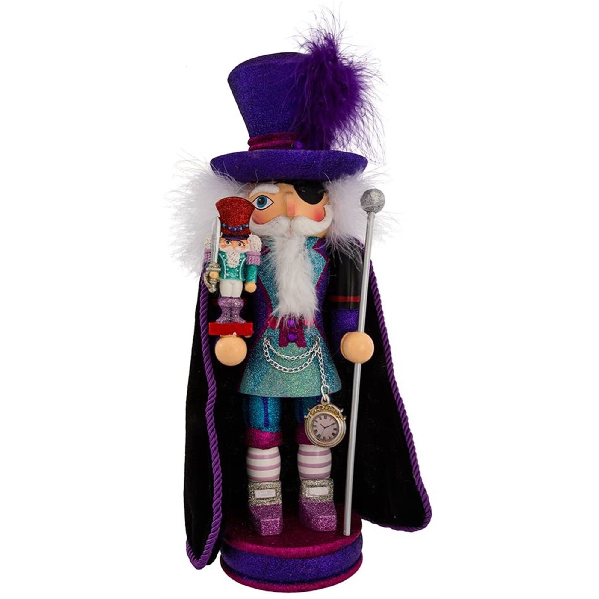 Kurt Adler Hollywood Nutcracker Collection, Drosselmeyer Christmas Nutcracker, 15"
