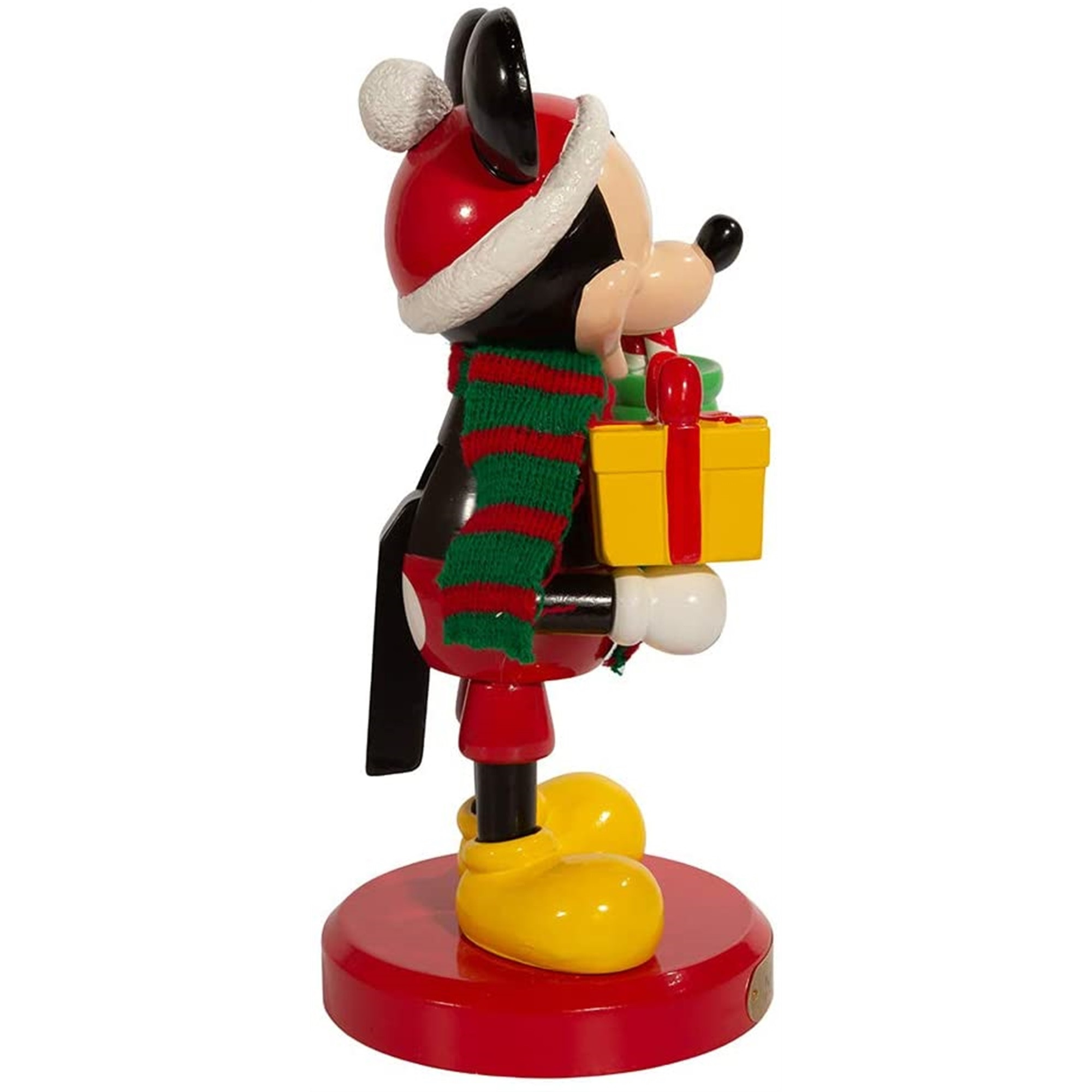 Kurt Adler Disney Mickey Mouse With Present Nutracker, 10"