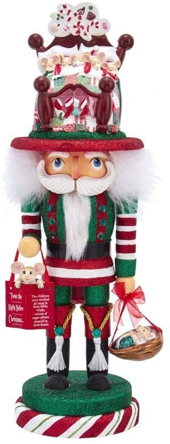 Kurt S. Adler Hollywood Night Before Christmas Sugar Plum Dreams, 3rd in Series Nutcracker, Multi, 16.5"