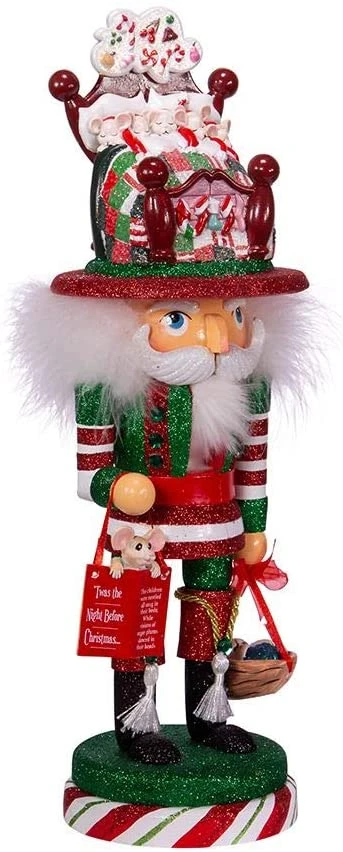 Kurt S. Adler Hollywood Night Before Christmas Sugar Plum Dreams, 3rd in Series Nutcracker, Multi, 16.5"