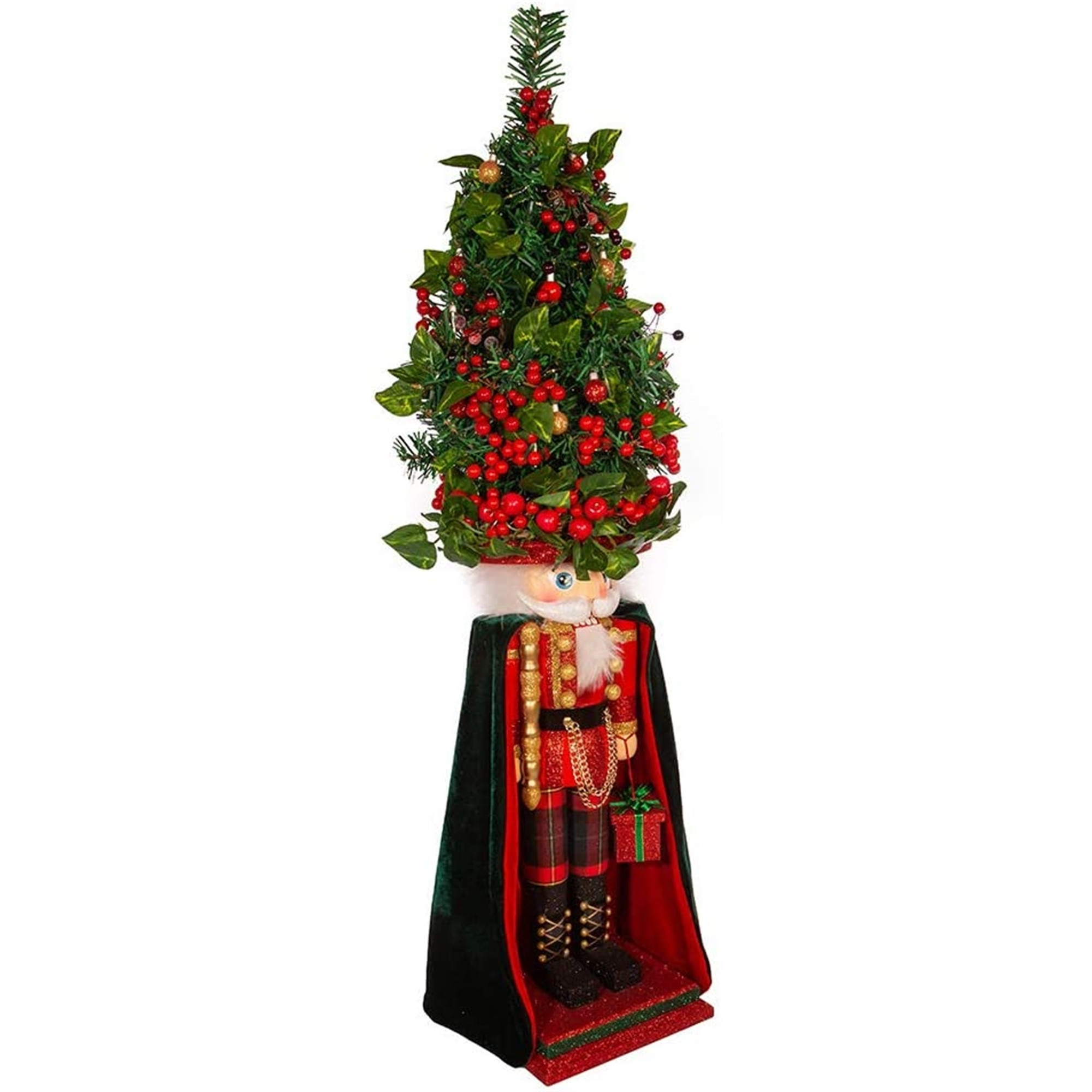 Kurt Adler Hollywood Nutcrackers, Battery-Operated LED Christmas Tree, 36"