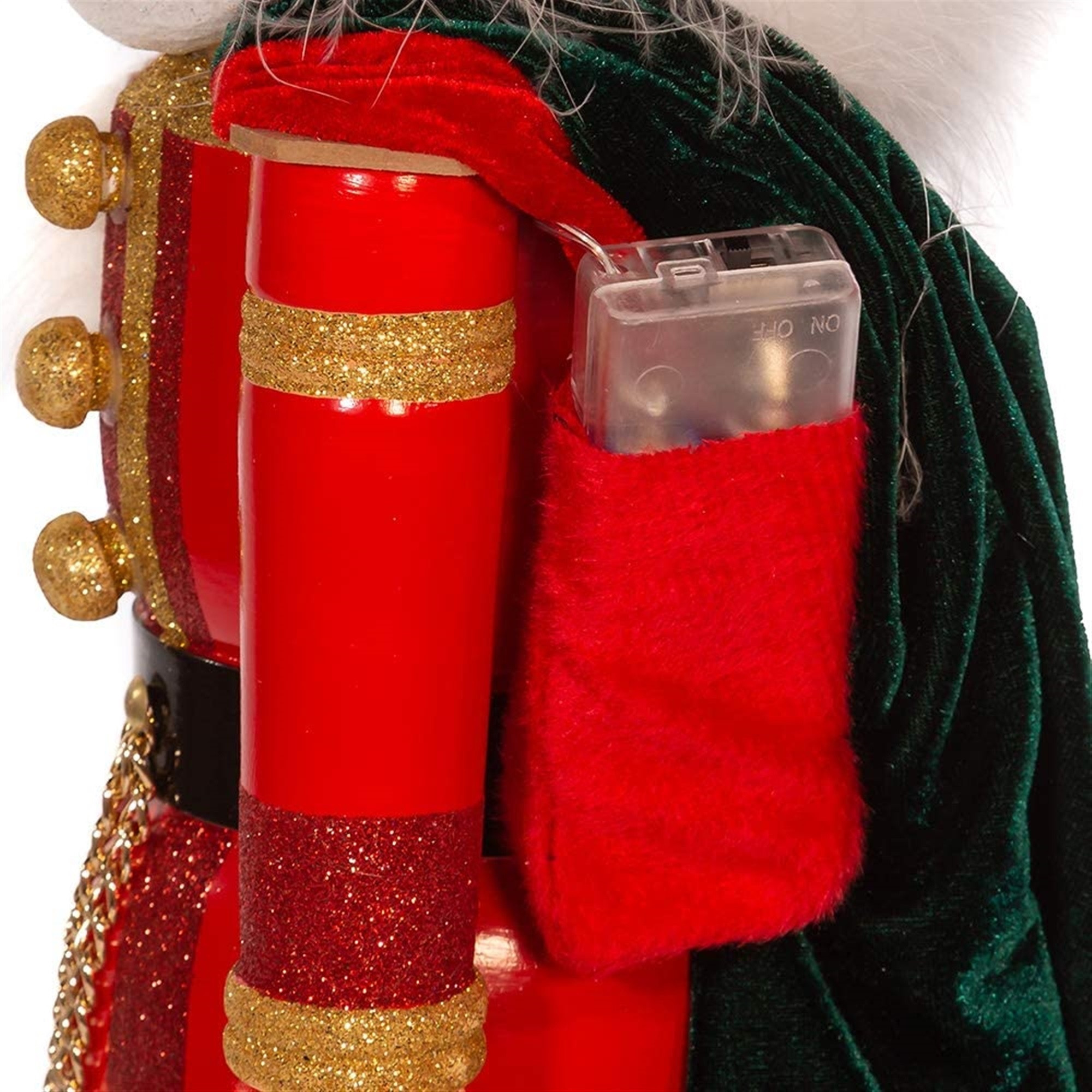 Kurt Adler Hollywood Nutcrackers, Battery-Operated LED Christmas Tree, 36"