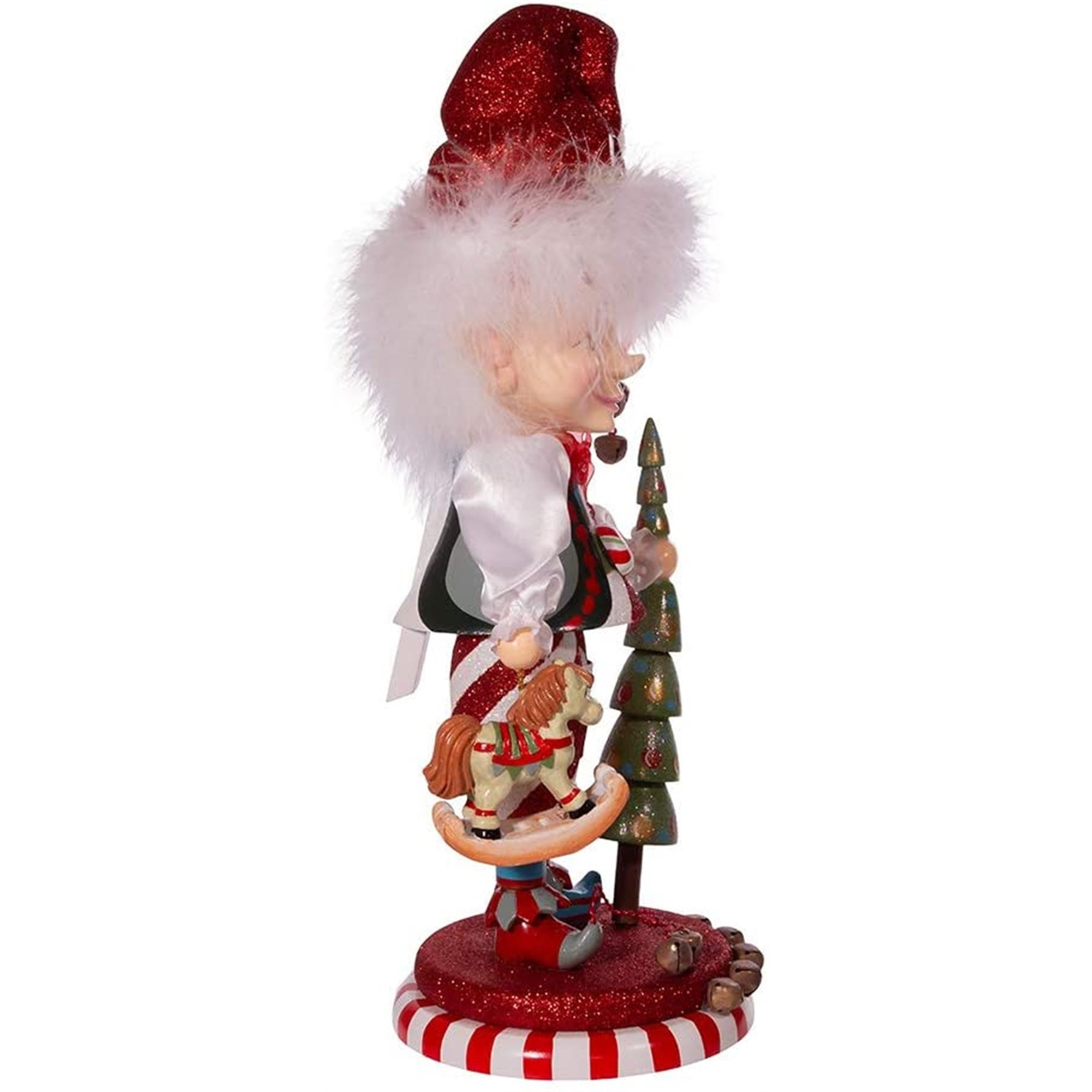 Kurt Adler Hollywood Nutcrackers Elf with Tree Nutcracker, 15"