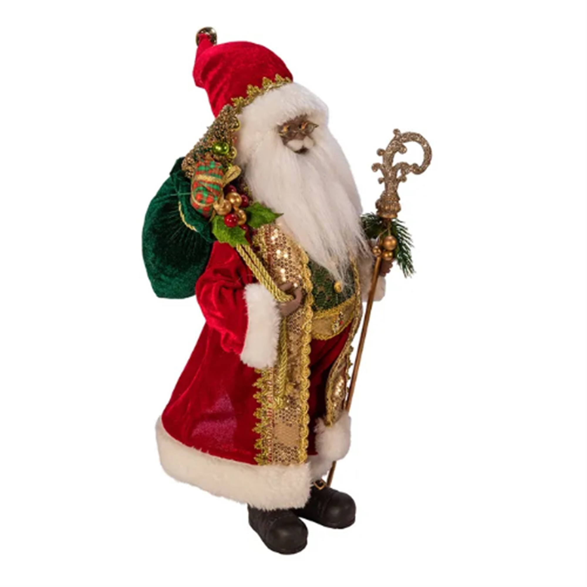 Kurt Adler Kringle Klaus Tabletop Figurine Collection,  African American Santa, 18"